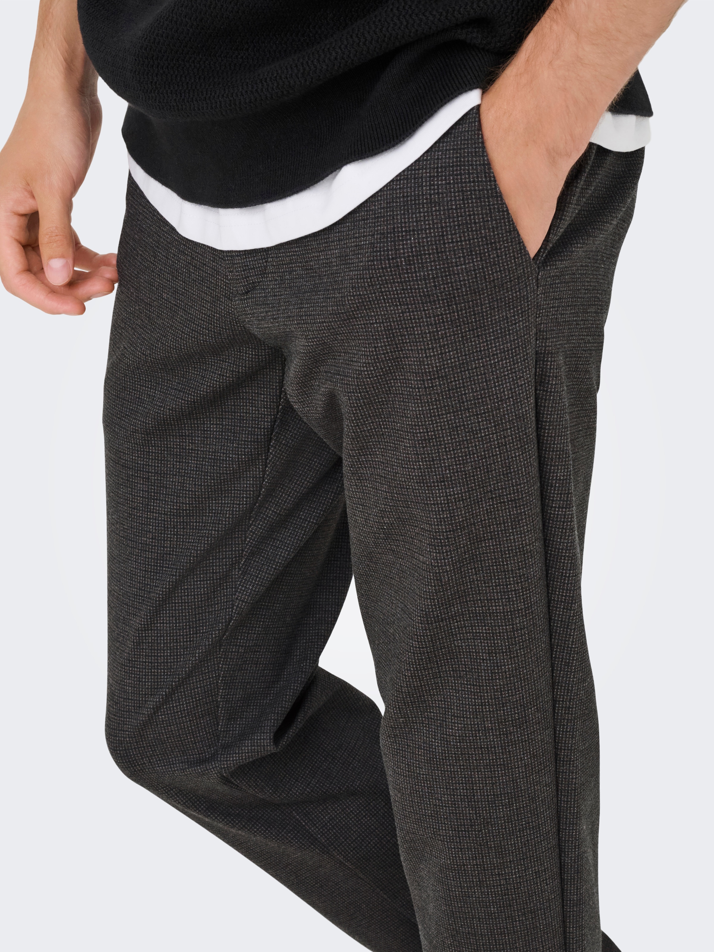 ONLY & SONS Chinohose »ONSMARK SLIM CHECK 020960 PANT«