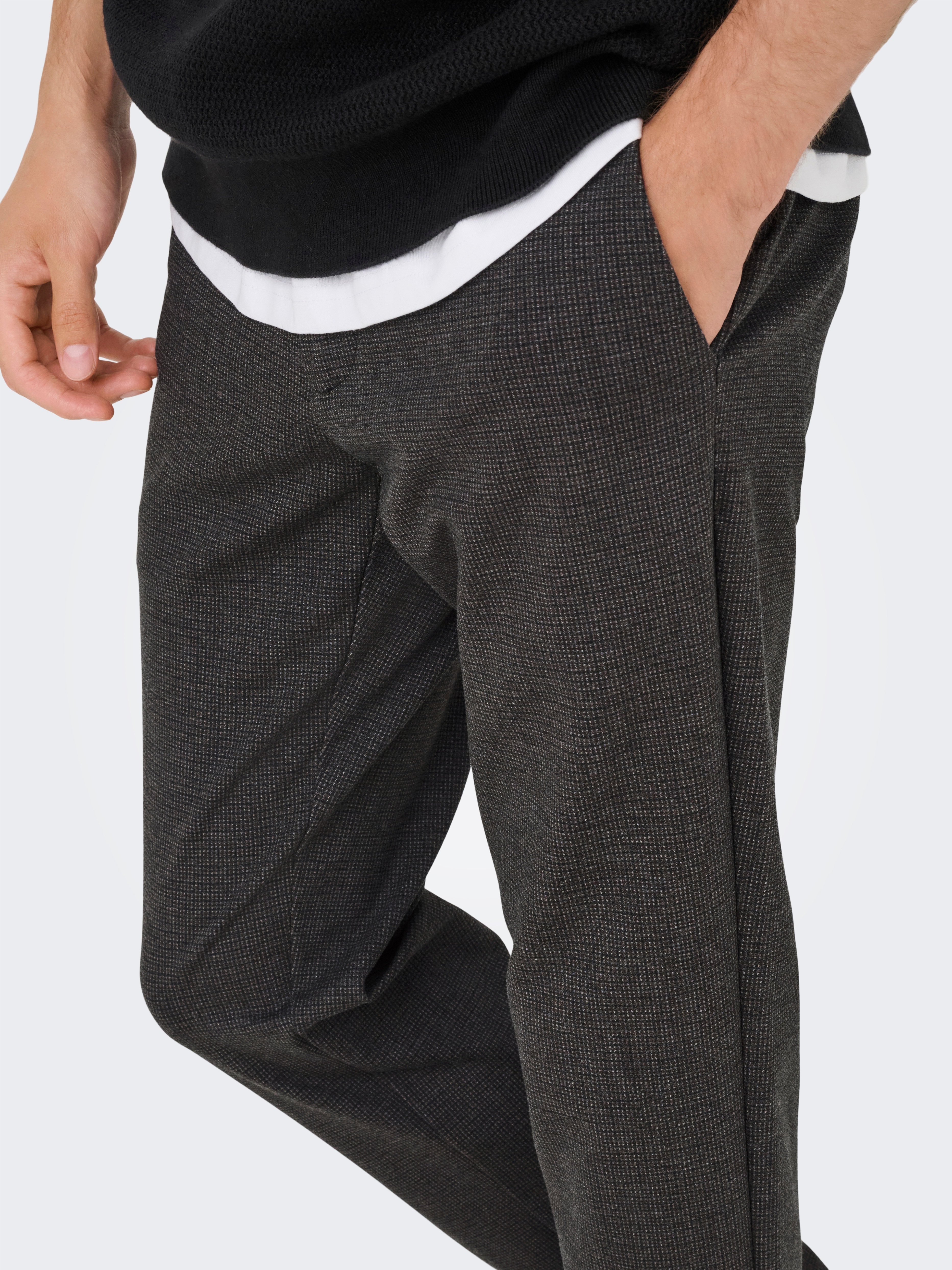 Thumbnail - ONLY & SONS Chinos "ONSMARK SLIM CHECK 020960 PANT"