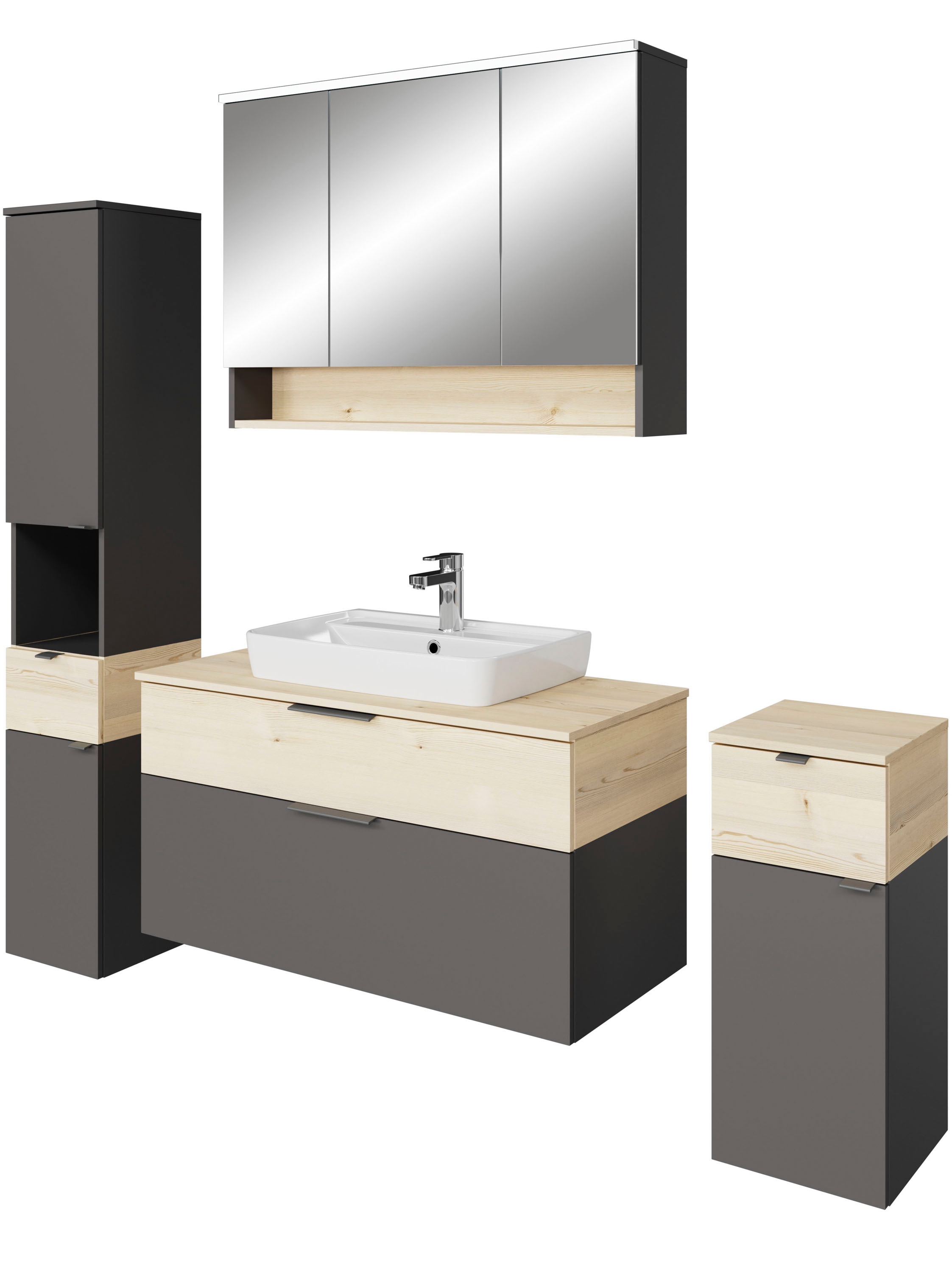 Saphir Badmöbel-Set "Quickset 394" Komplett-Set, 5 Stk. tlg. günstig online kaufen