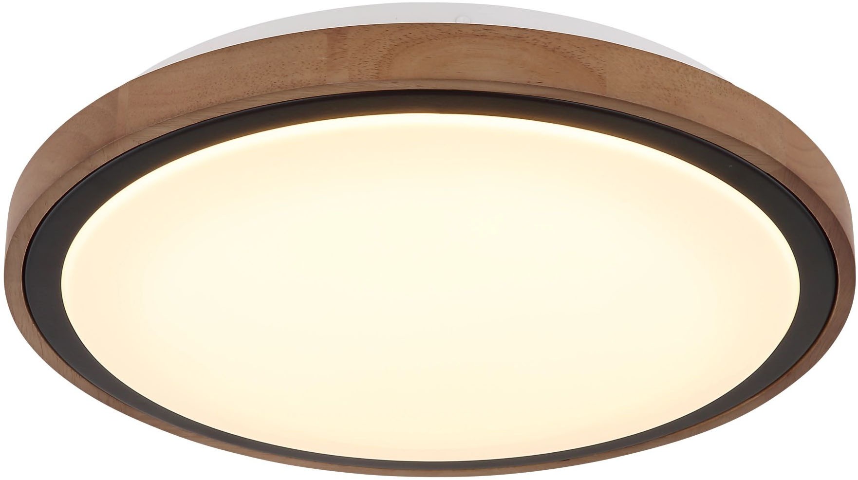 GLOBO LIGHTING LED Deckenleuchte »BRUNO«, Leuchtmittel LED-Modul | LED fest integriert, Deckenlampe, Schiebeschalter für Helligkeit 10%-50%-100%, ø36cm