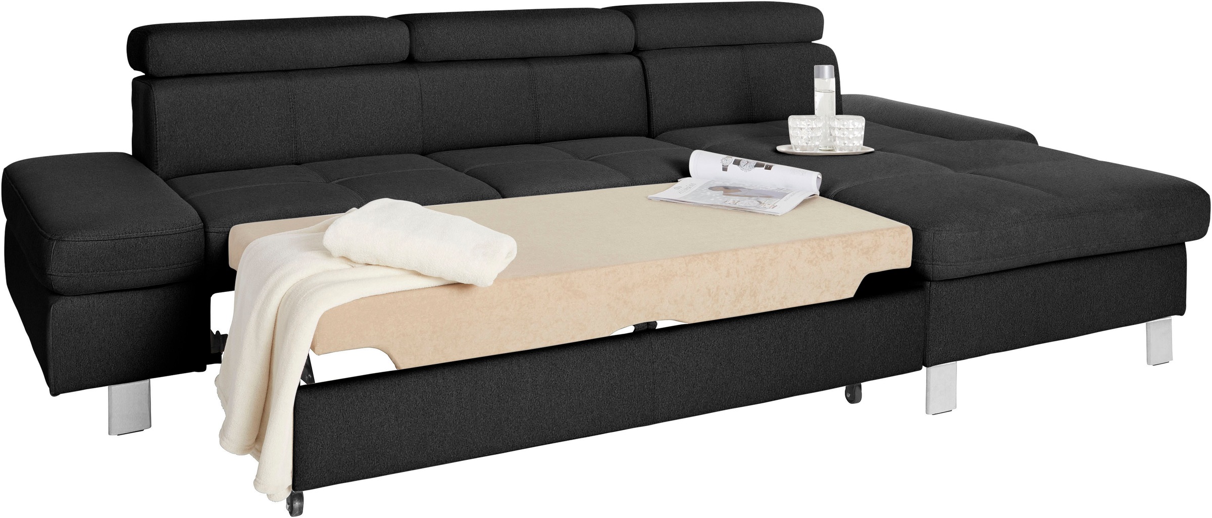 Thumbnail - exxpo - sofa fashion Ecksofa "Fiji, hochwertige Detailverarbeitung, Breite 292cm, L-Form" bequem durch Kopf- und Armteil...
