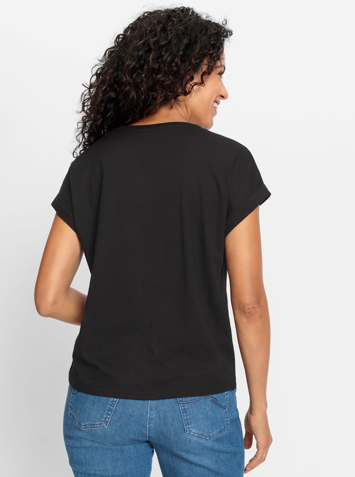 Inspirationen Rundhalsshirt »Rundhals-Shirt«, (1 tlg.)