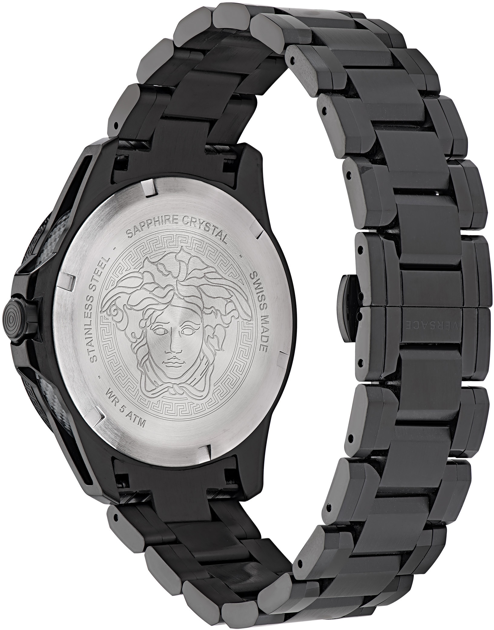 Versace Quarzuhr »SPORT TECH GMT, VE2W00622«, Armbanduhr, Herrenuhr, Saphirglas, Datum, Swiss Made, Leuchtzeiger