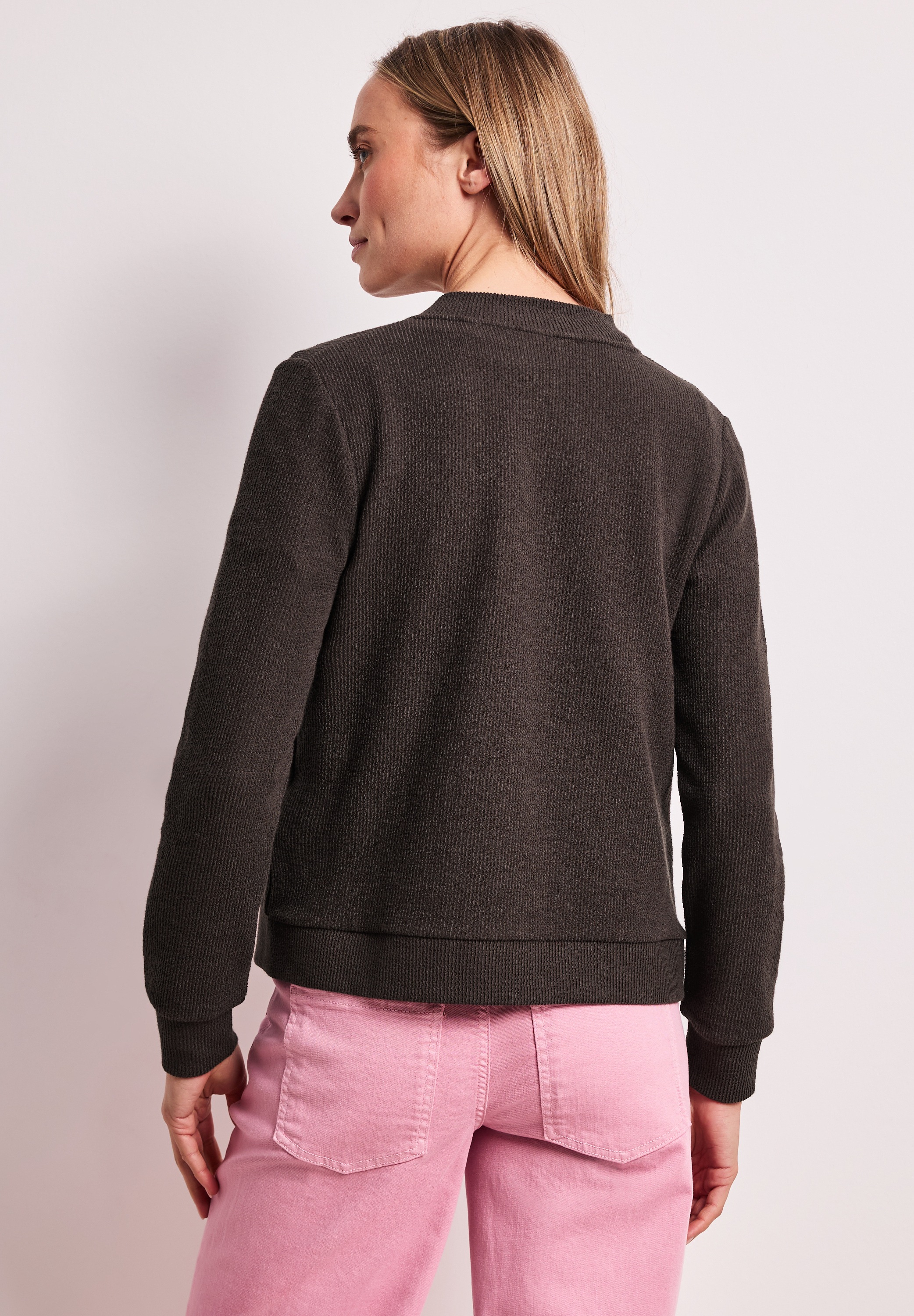 STREET ONE Blouson ohne Kapuze mit Zipper und Struktur günstig online kaufen