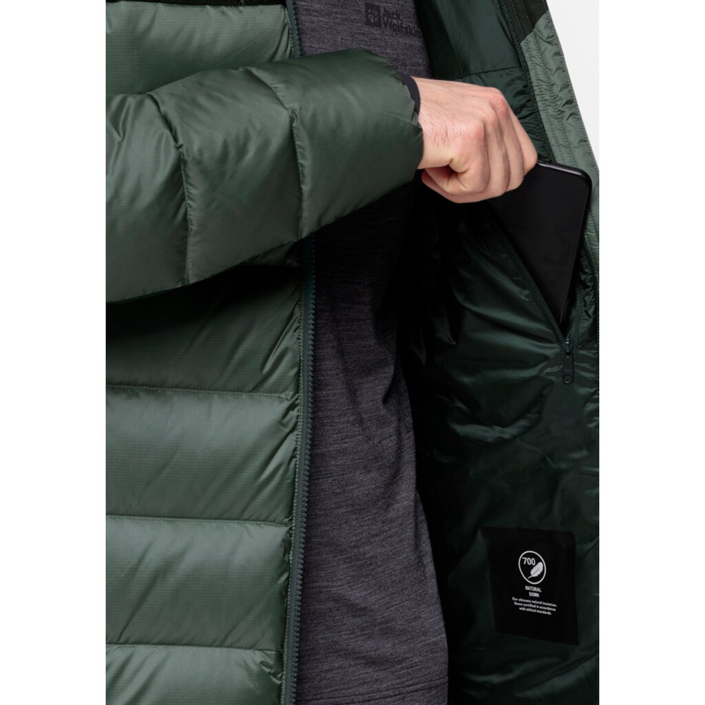 Jack Wolfskin Daunenjacke »NEBELHORN DOWN HOODY M«, mit Kapuze