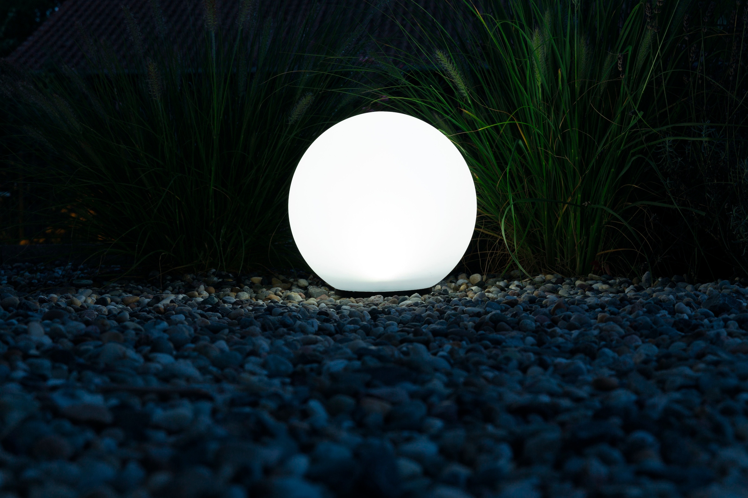 HEITRONIC LED Kugelleuchte "Boule" LED-Board Neutralweiß Leuchtkugel, Kugelleuchte, Außen-Kugellampe