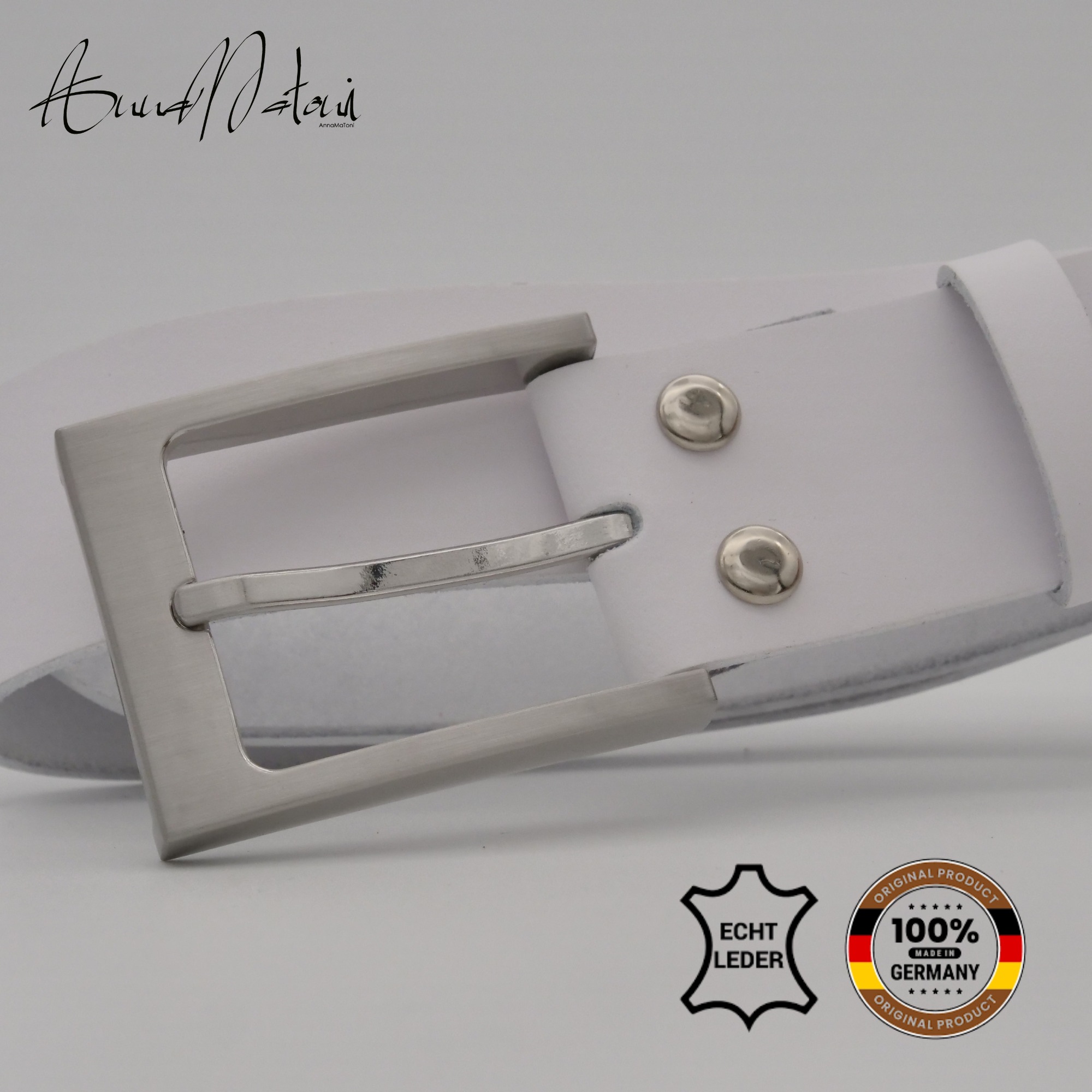 Thumbnail - AnnaMatoni Ledergürtel "AnnaMatoni Damen Basic Ledergürtel 3,5cm echt Leder Damen Basic"