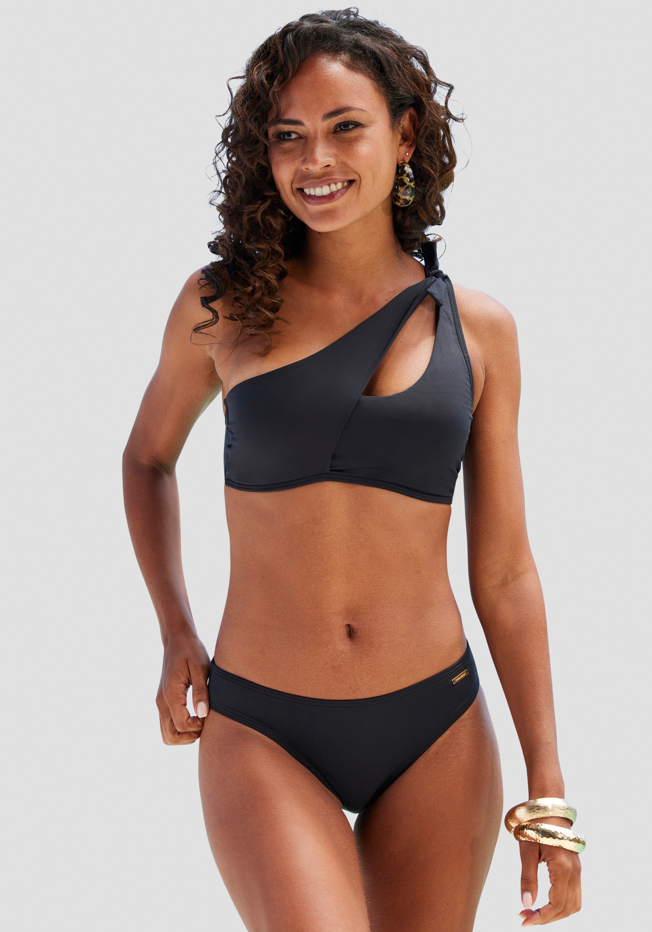 Bruno Banani Bustier-Bikini, mit asymmetrischem Schnitt