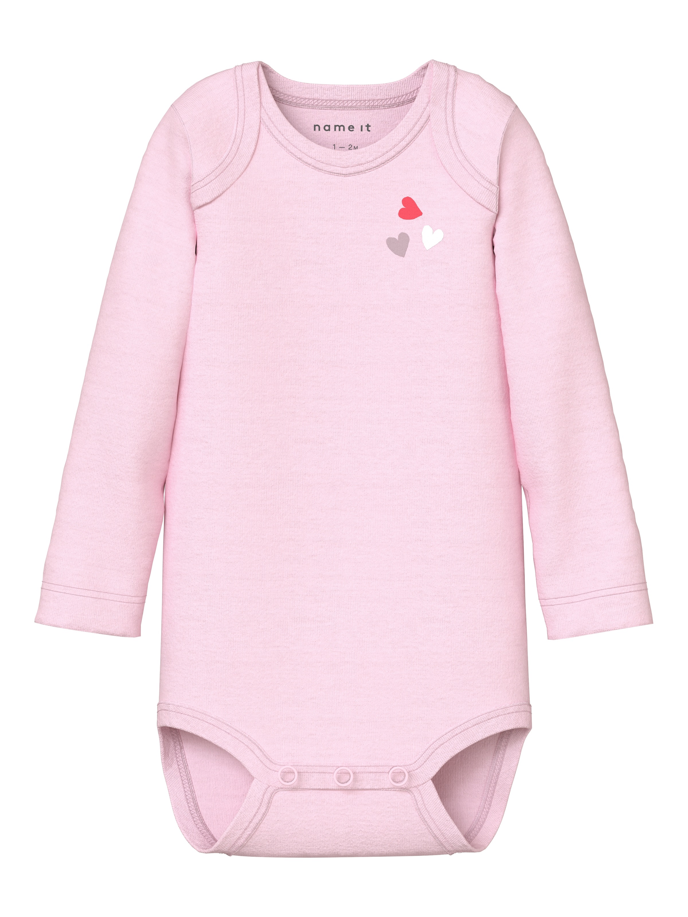 Name It Langarmbody »NBFBODY 3P LS CARINARIA HEART NOOS« Packung, 3 tlg.