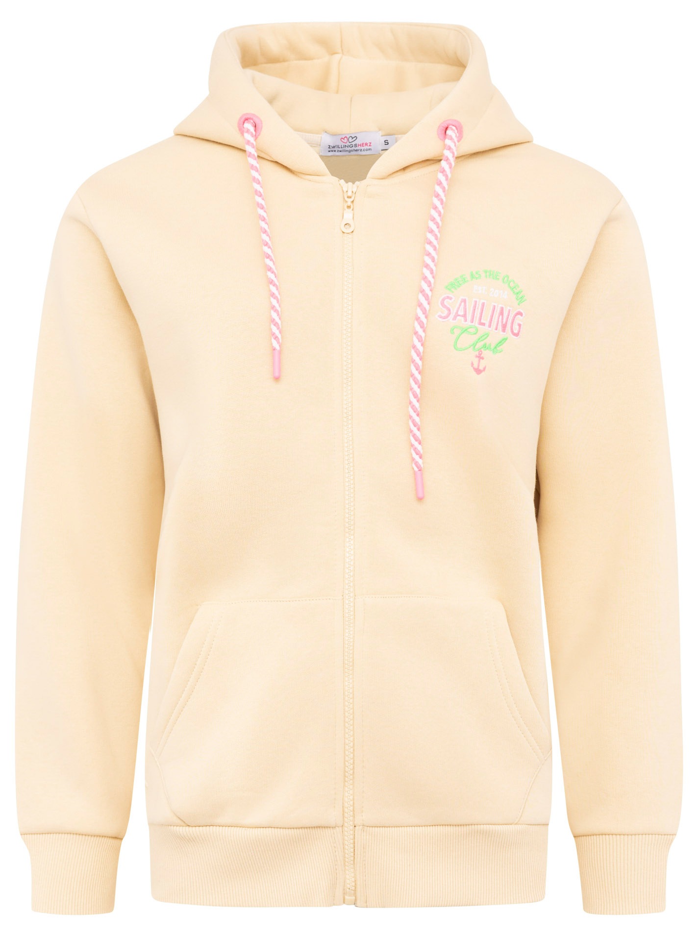Zwillingsherz Kapuzensweatjacke ""Sailing Club"", Kapuzensweatjacke mit gro günstig online kaufen