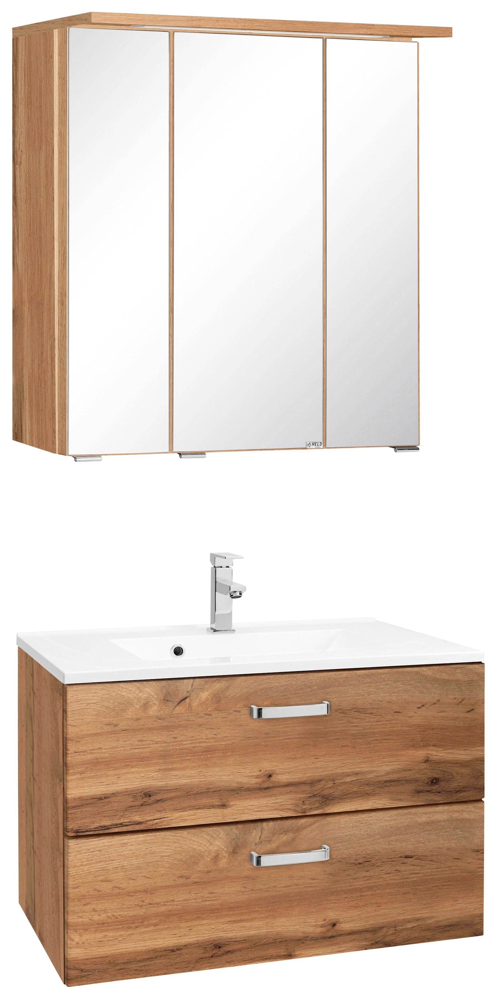 welltime Badmöbel-Set "Ravenna" 2 Stk. tlg. mit Soft-Close Funktion günstig online kaufen