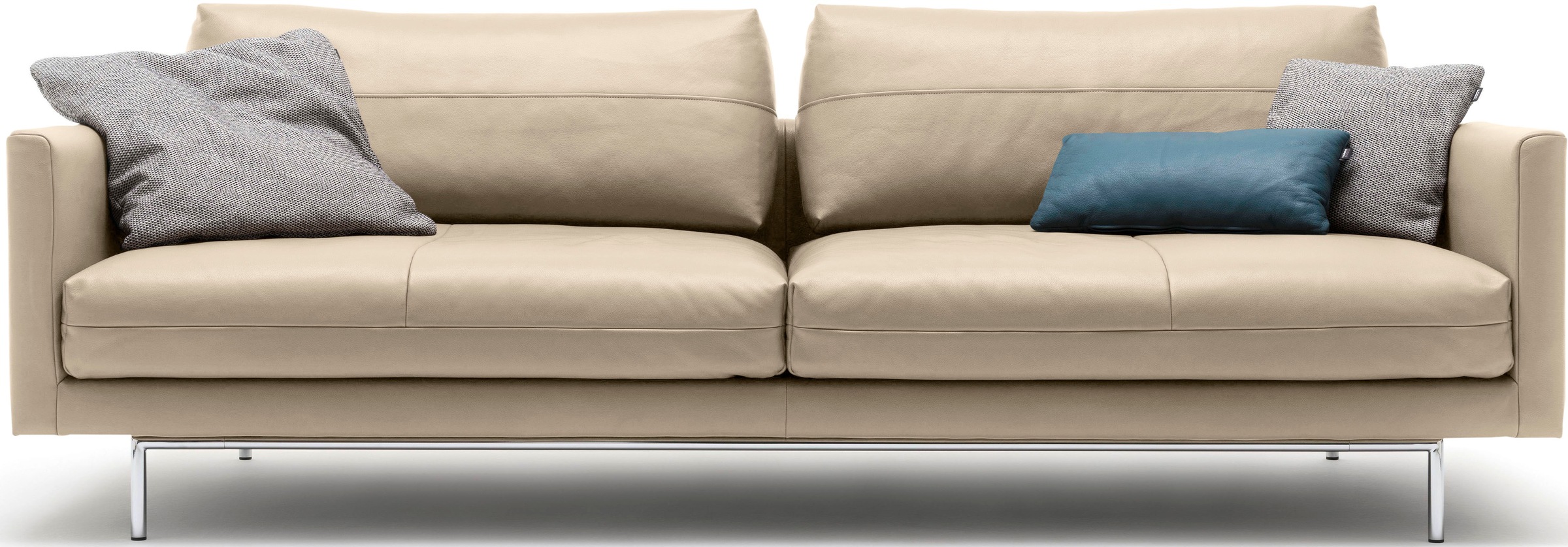 Creation BY ROLF BENZ 3,5-Sitzer »CR.414, Designsofa, edles Sofa, Loungesofa, Ledersofa, klares Design«, aus Leder oder Chenille, erstklassiger Sitzkomfort, legere Polsterung