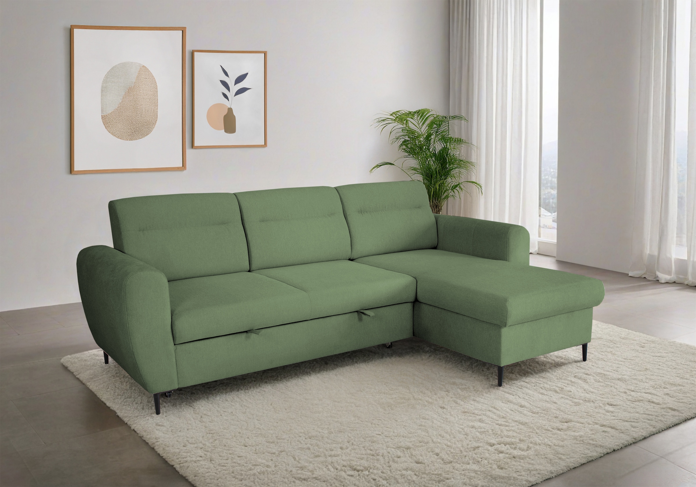 Trends by HG Ecksofa "BELLA" Schlaffunktion + Bettkasten günstig online kaufen