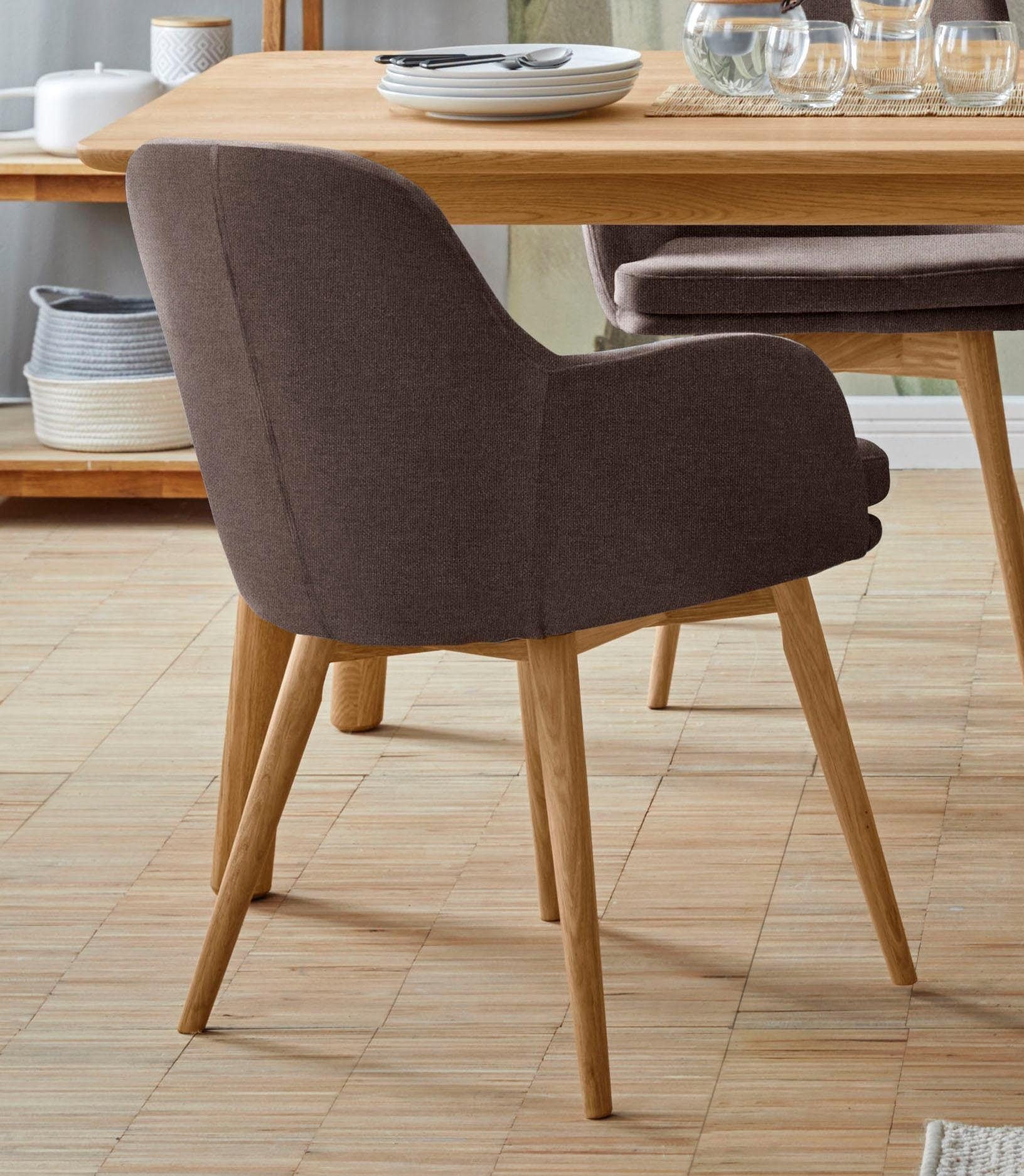 OTTO home Armlehnstuhl "Livry" (Set) 2 Stk.Polsterstuhl, Schalenstuhl günstig online kaufen