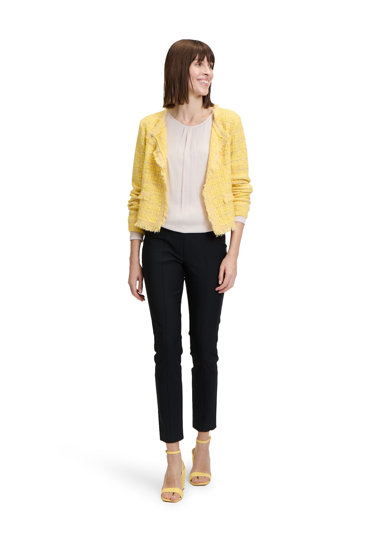 Betty Barclay Strickjacke »Betty Barclay Strick-Cardigan mit Fransen«, Taschen