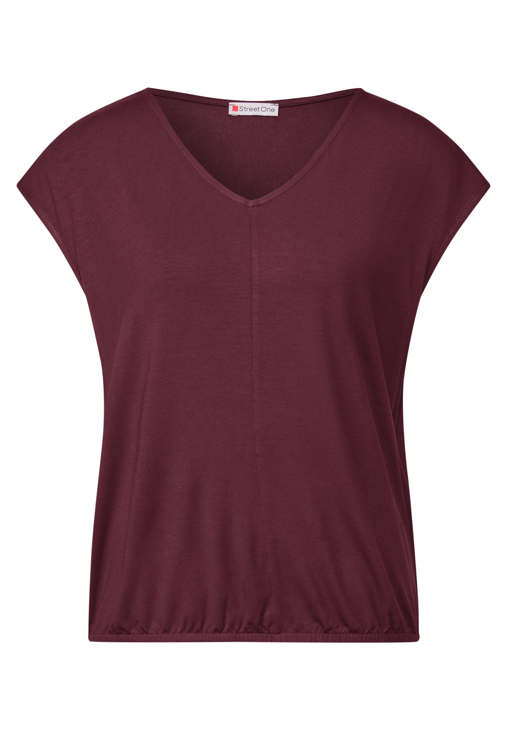 STREET ONE T-Shirt, bestehend aus einem Materialmix