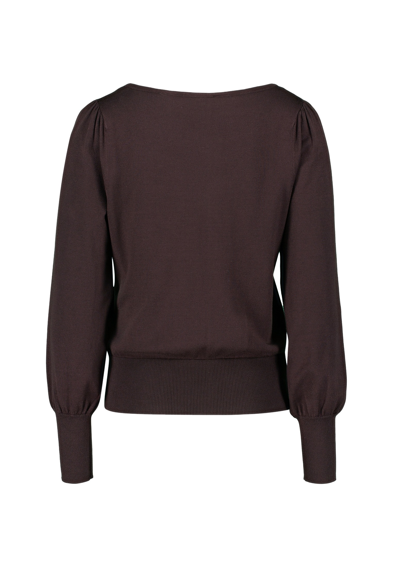 Zero Strickpullover »zero Damen Strickpullover mit Ballonärmeln«, (1 tlg.), Plain/ohne Details