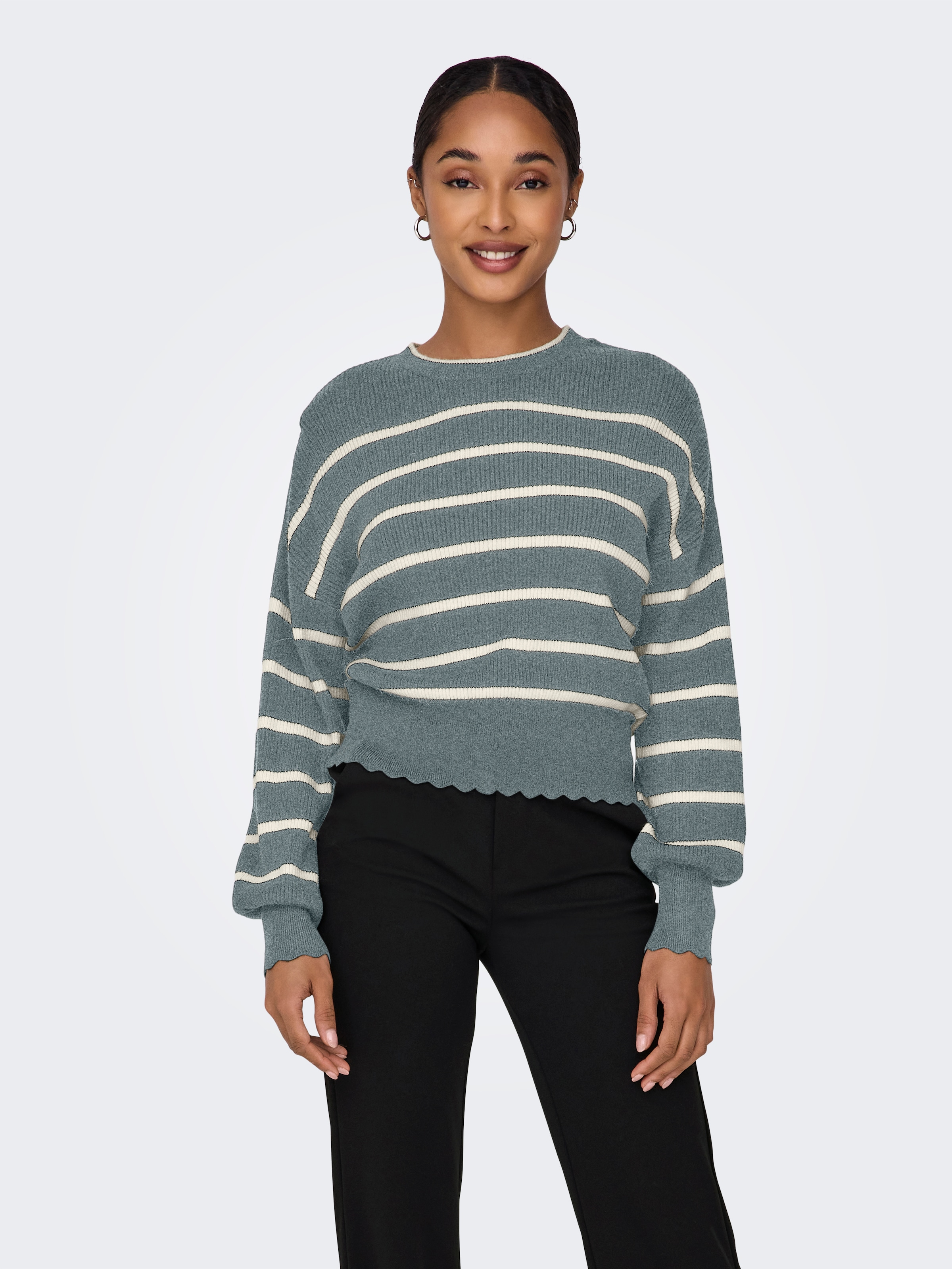 ONLY Rundhalspullover "ONLIBI LS O-NECK NOOS KNT" günstig online kaufen