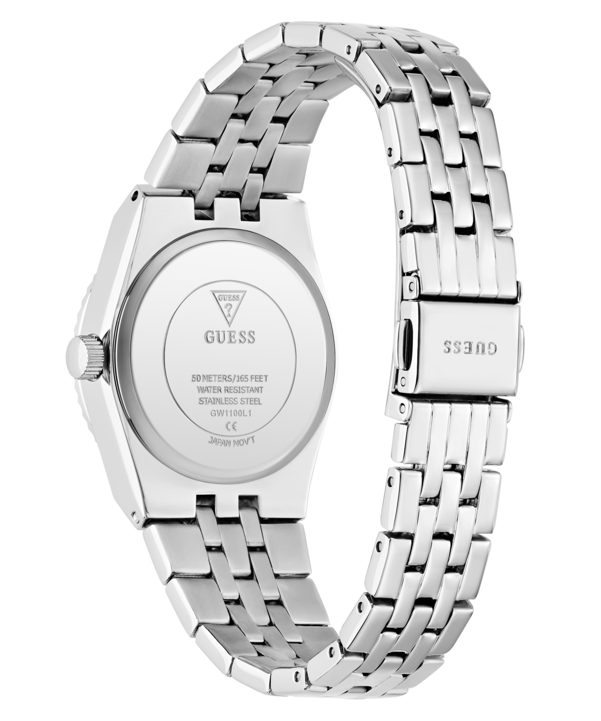 Guess Quarzuhr »VERA« Armbanduhr, Damenuhr, Edelstahlarmband, analog, Tag
