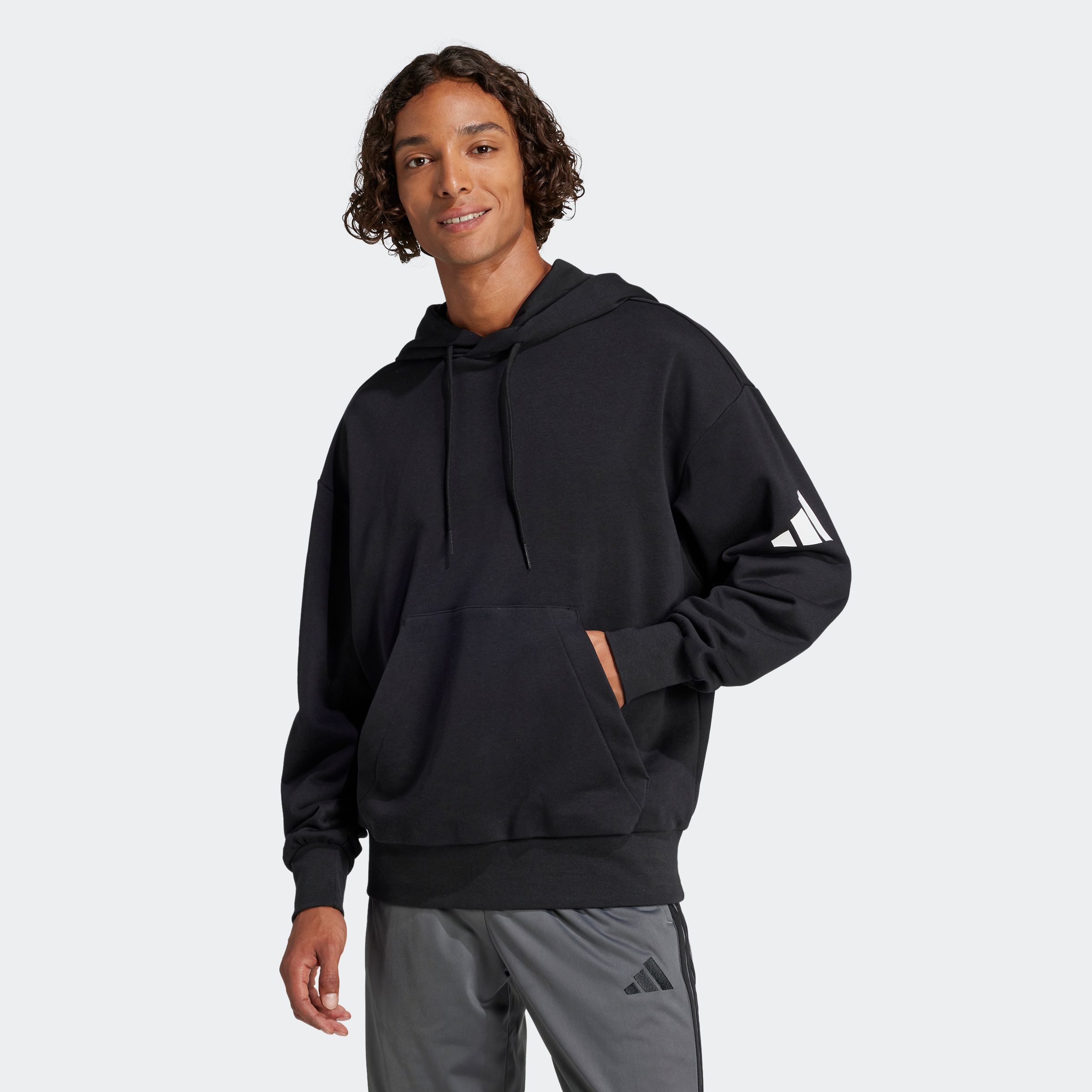 adidas Sportswear Kapuzensweatshirt "ESSENTIALS LOOSE-FIT 3-STREIFEN LOGO F günstig online kaufen
