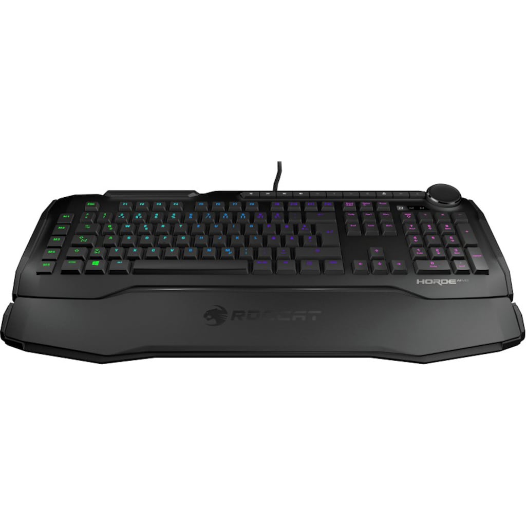 ROCCAT Gaming-Tastatur »Horde AIMO«, (Makrotasten-ergonomische Form-Handgelenkauflage)