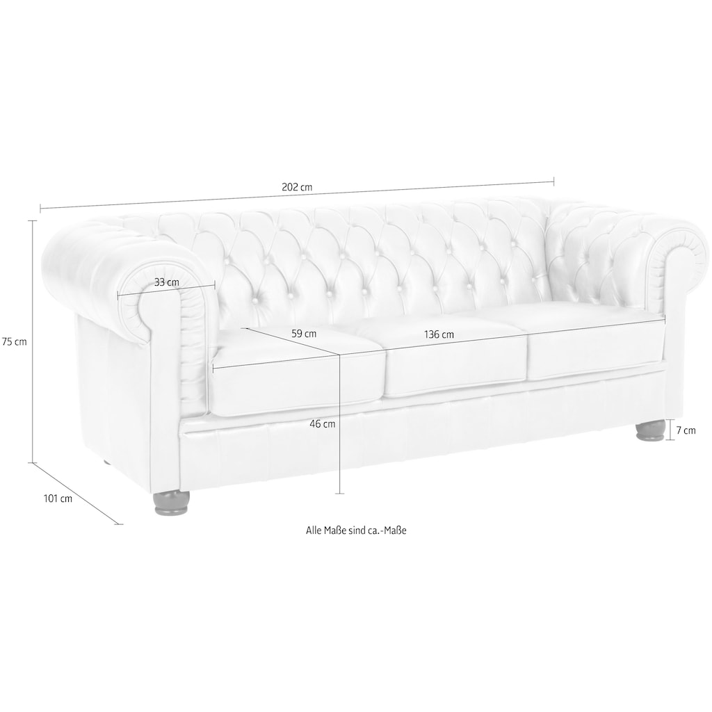 Max Winzer® Chesterfield-Sofa »Kent«