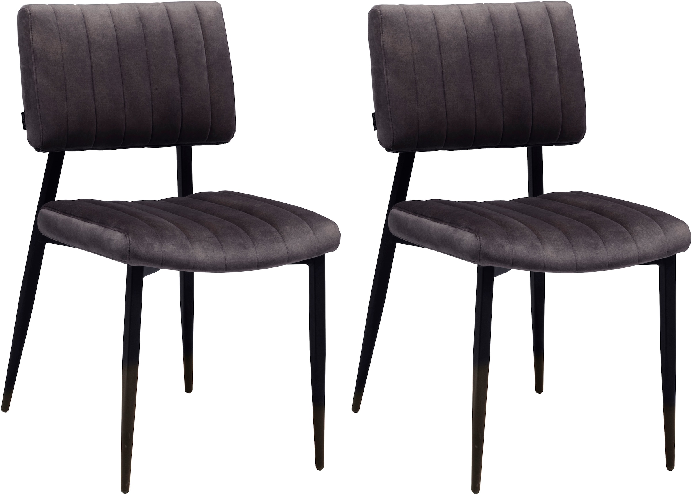 OMG Design Esszimmerstuhl "Ivan" (Set) 2 Stk. Stoff pflegeleichter Samtvelo günstig online kaufen