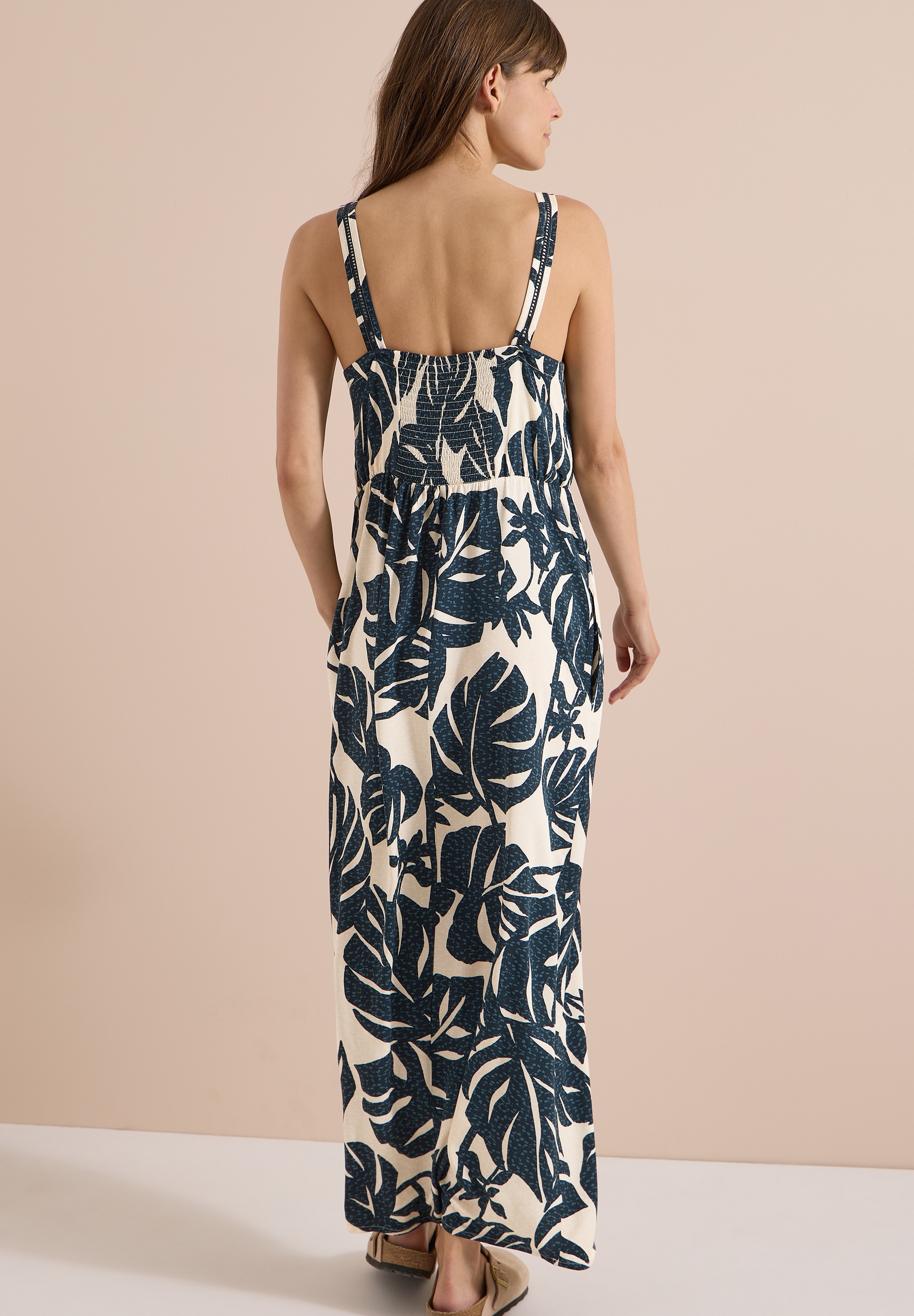 Cecil Maxikleid »Style Lea« Eingrifftaschen schmale Traäger, Sommerkleid, schmale Träger