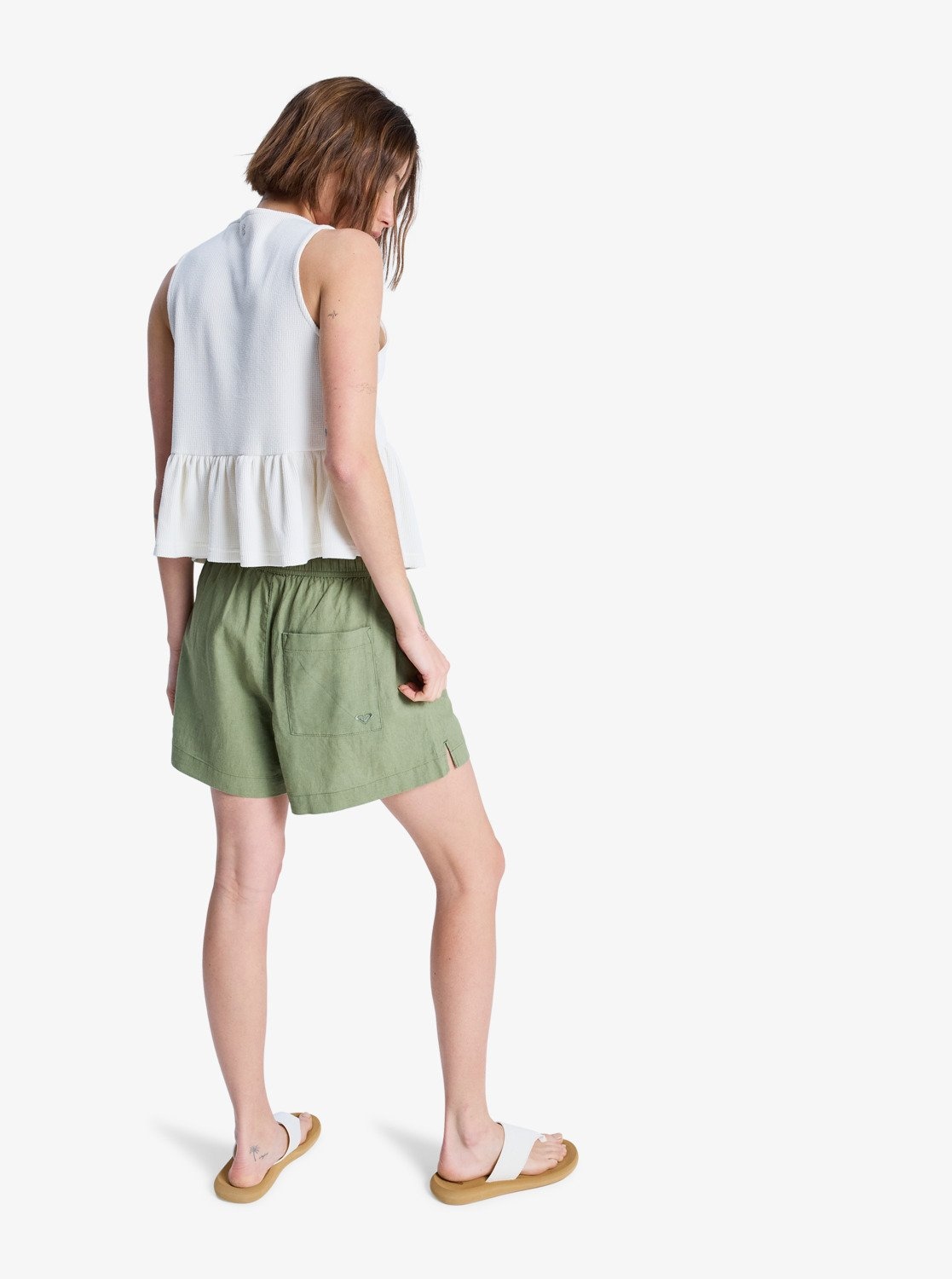 Roxy Shorts »LEKEITIO BREAK MID«  aus Leinen und Viskose, leichtes Obermaterial