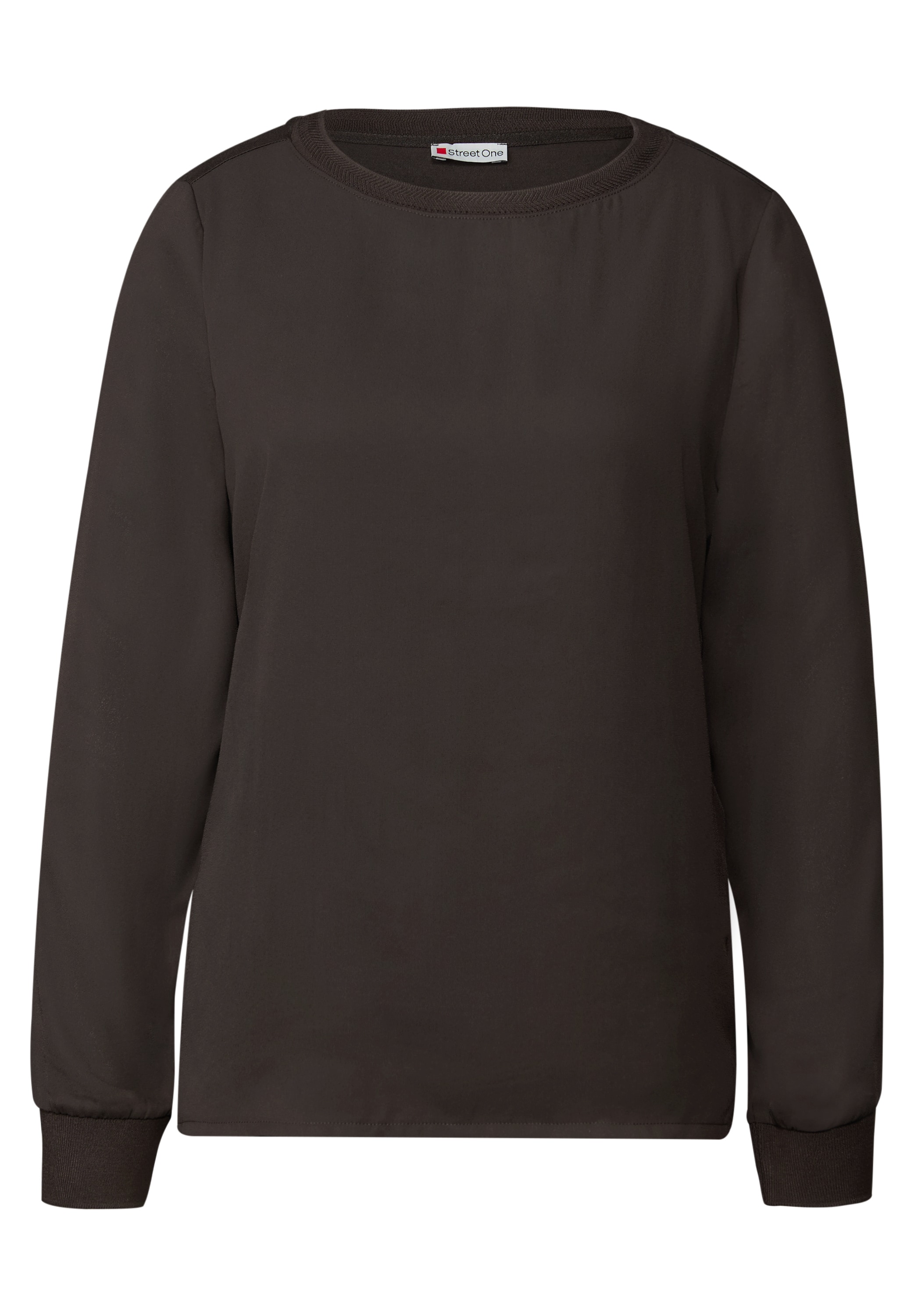 STREET ONE Langarmshirt, mit U-Boot-Ausschnitt