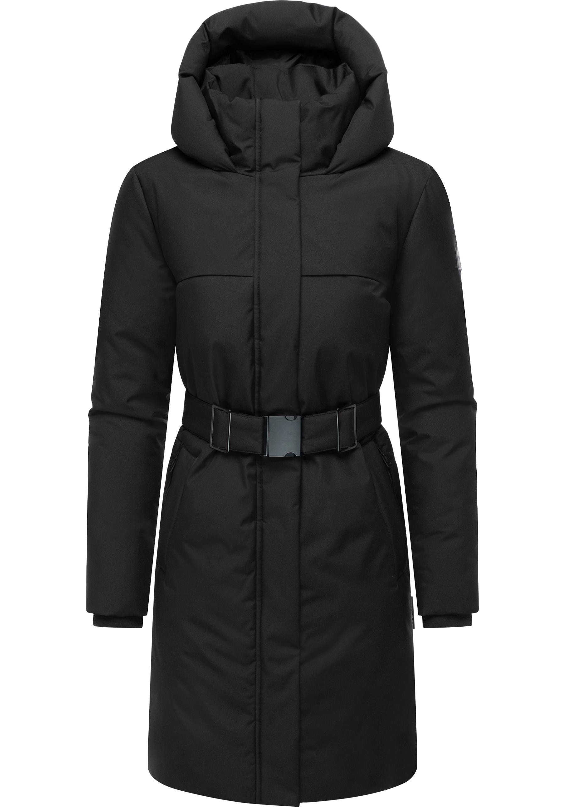 Navahoo Wintermantel "Gipfelspass XIV" Warmer Winterparka mit Taillengürtel