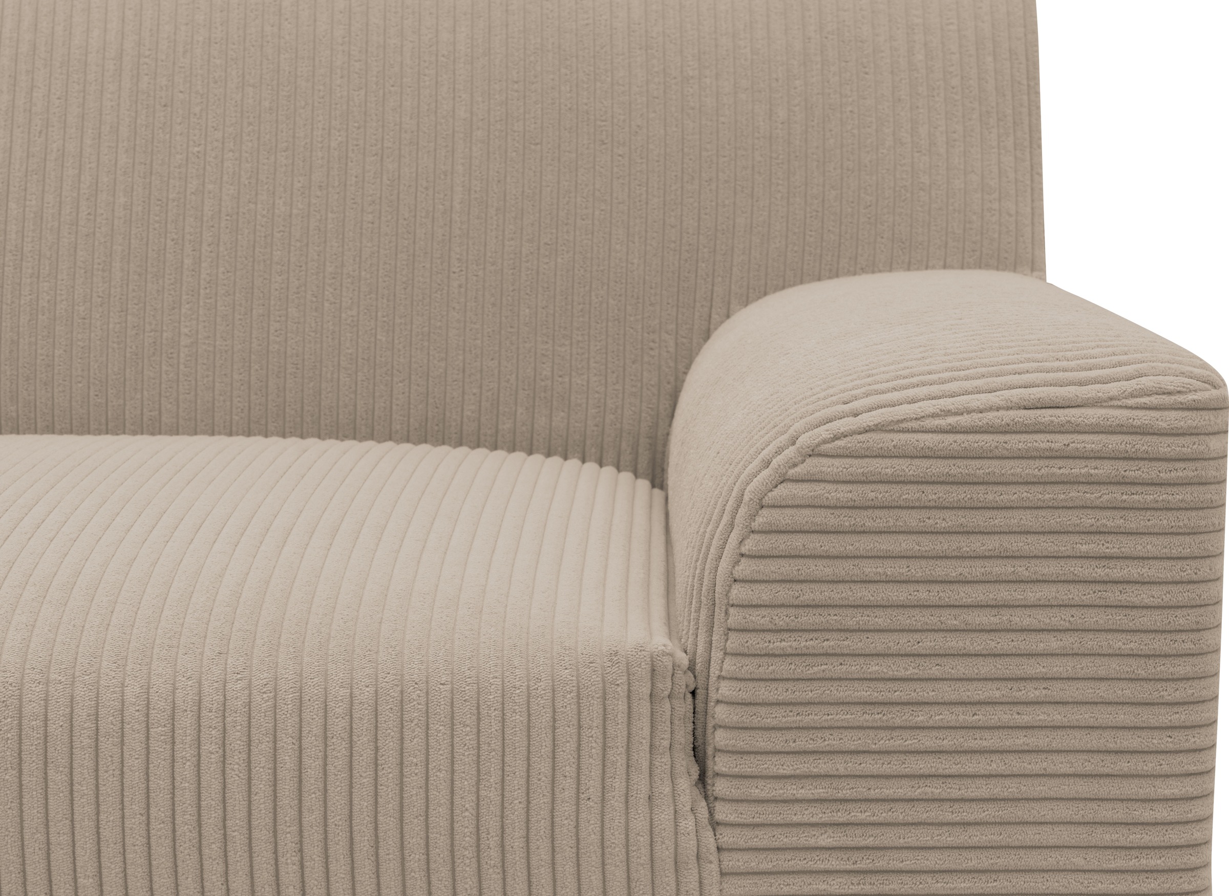 INOSIGN Ecksofa »Turah 2, L-Form, in Cord u. wasserabweisender Microfaser, Federkern«, B/T/H: 241/146/79 cm, incl. Zierkissen, wahlweise mit Bettfunktion