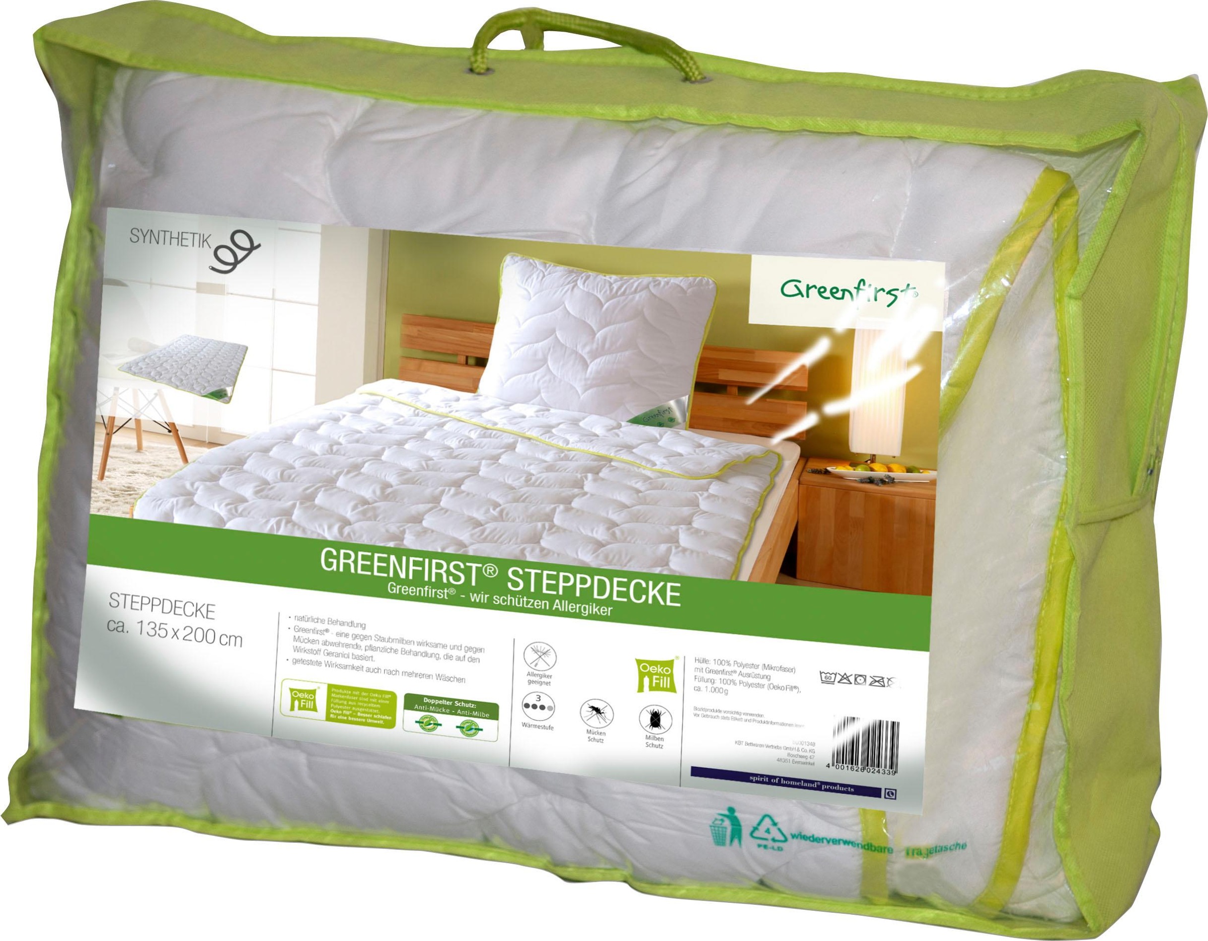 KBT Bettwaren Microfaserbettdecke "Greenfirst Anti-Milbe und Mücke" normal günstig online kaufen