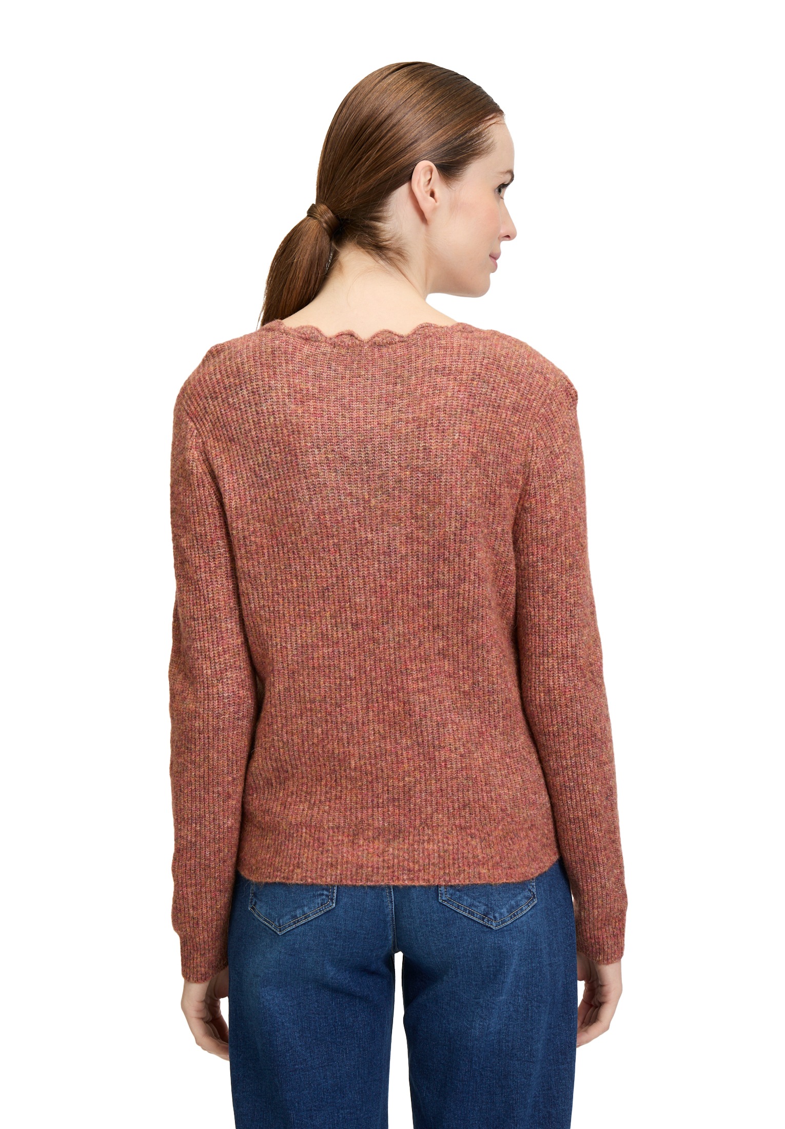 Cartoon Strickjacke »Cartoon Strick-Cardigan mit V-Ausschnitt«, Häkelstich