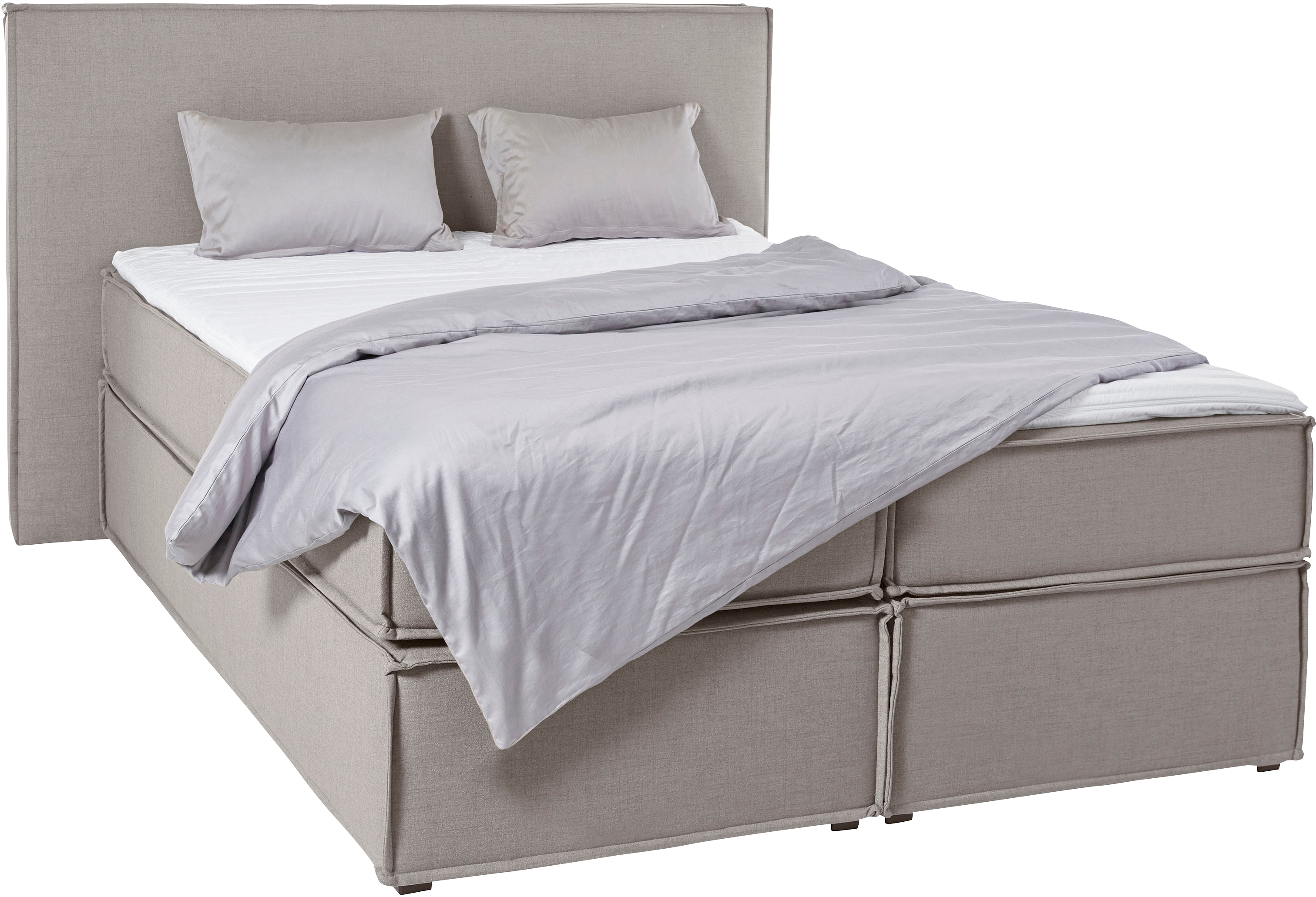 LeGer Home by Lena Gercke Boxspringbett "Yuma" incl. Topper, in 4 Breiten, 3 Matratzenarten und je 2 Härtegraden