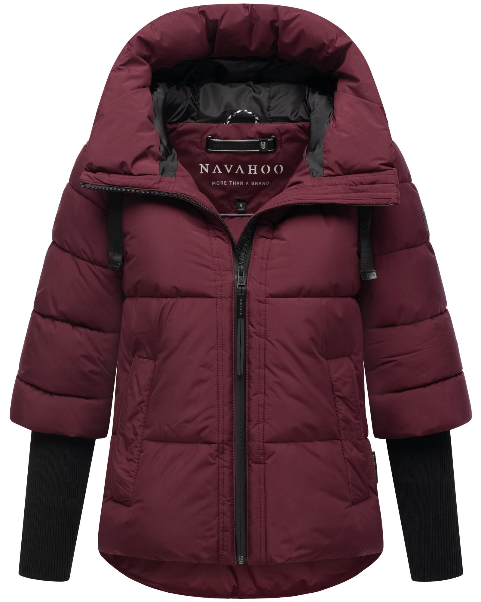 Navahoo Steppjacke "Lotusherz XIV", mit Kapuze, Warme gesteppte Winterjacke günstig online kaufen