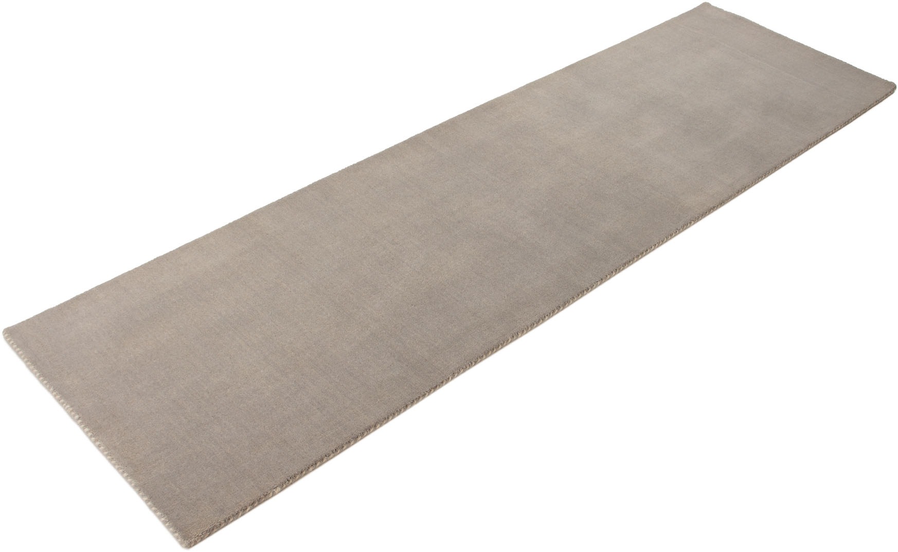 Thumbnail - carpetfine Wollteppich "Gabbeh Lola Uni" rechteckig 14 mm Höhe mit natürlichem Pflanzenmaterial von Hand gewebt, auch in...