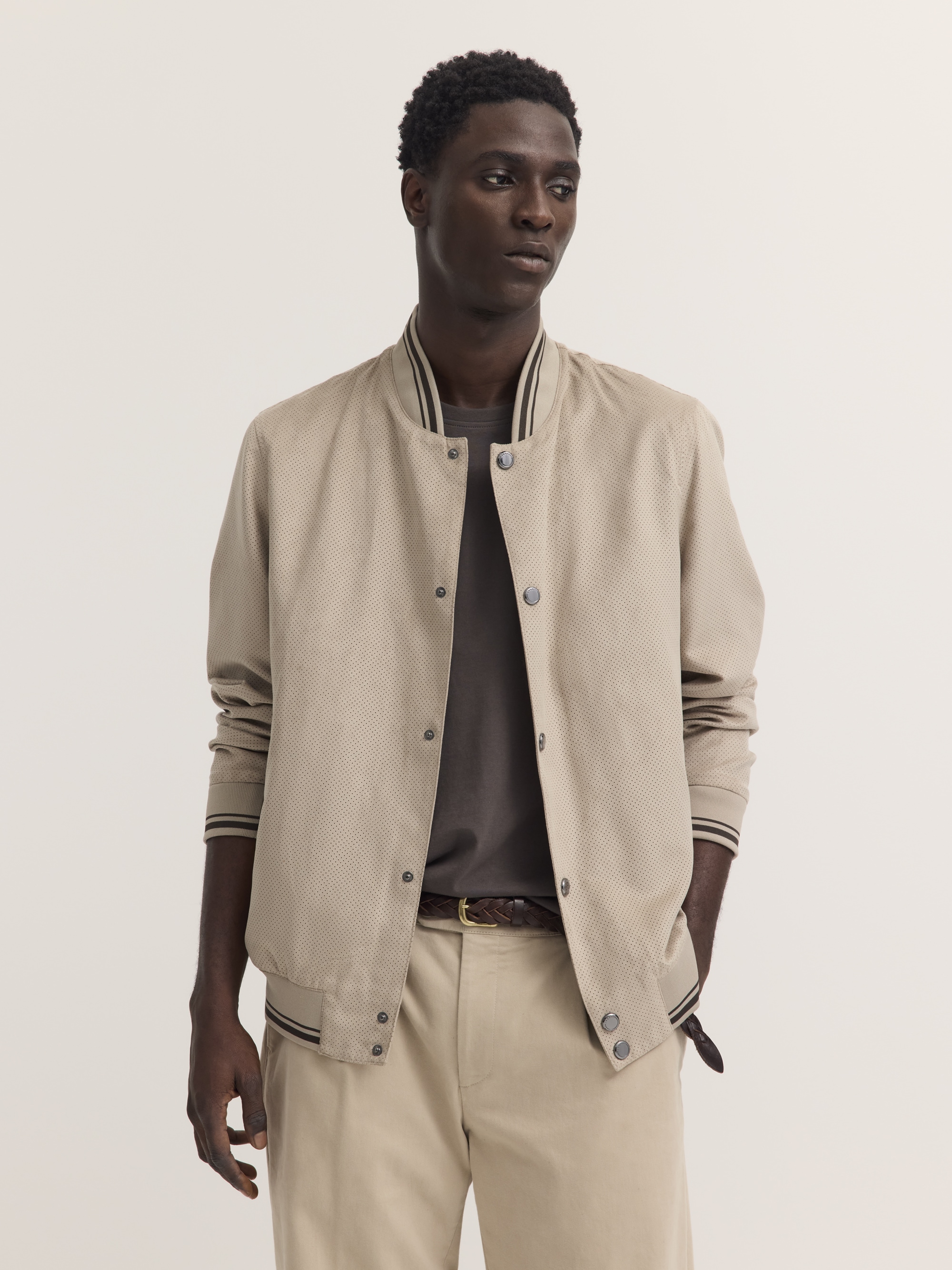 bugatti Collegejacke "Premium Suede" Regular Fit wasserabweisend günstig online kaufen