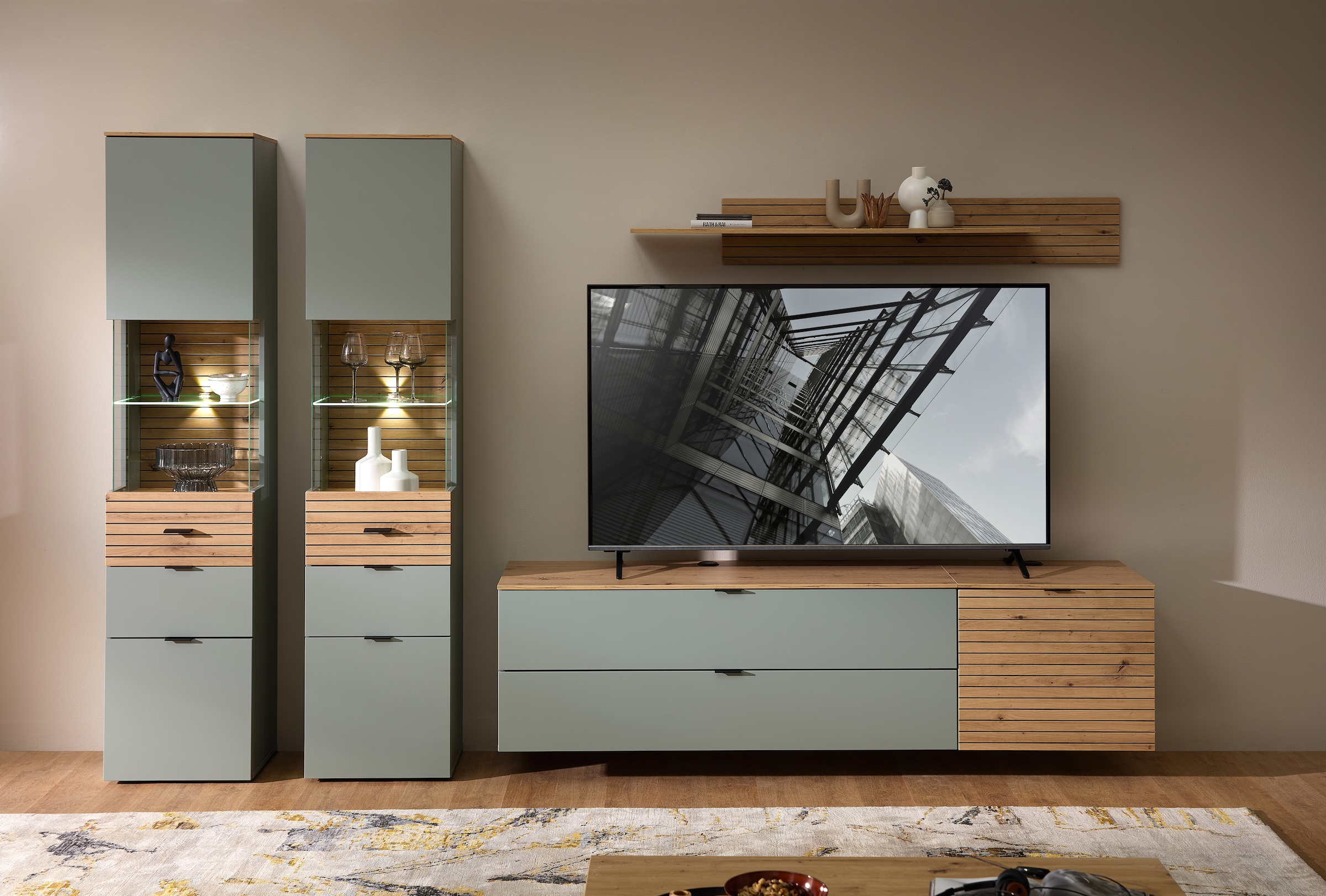 Innostyle Wohnwand "Ina Wohnwand, 320x200x40 cm (B/H/T)", (5 St.) günstig online kaufen