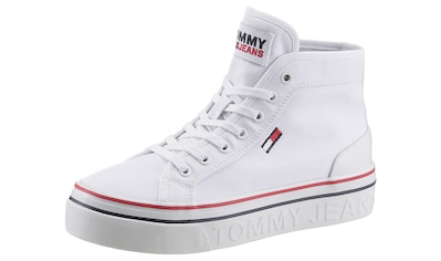 Tommy Jeans Sneaker »TOMMY JEANS MID FLATFORM VULC«, mit Logoschriftzug im Plateau kaufen
