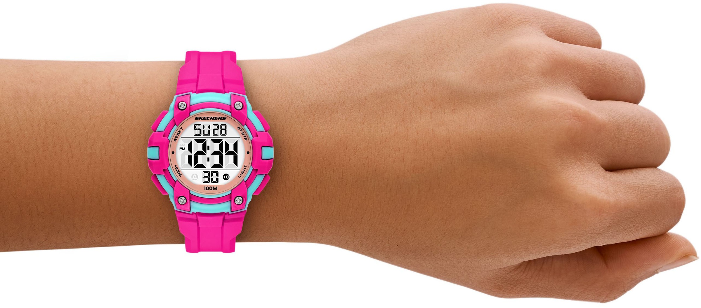 Skechers Chronograph »ANOKA«, Quarzuhr, Armbanduhr, Kinderuhr, Mädchen, digital, Tag, Wochentag