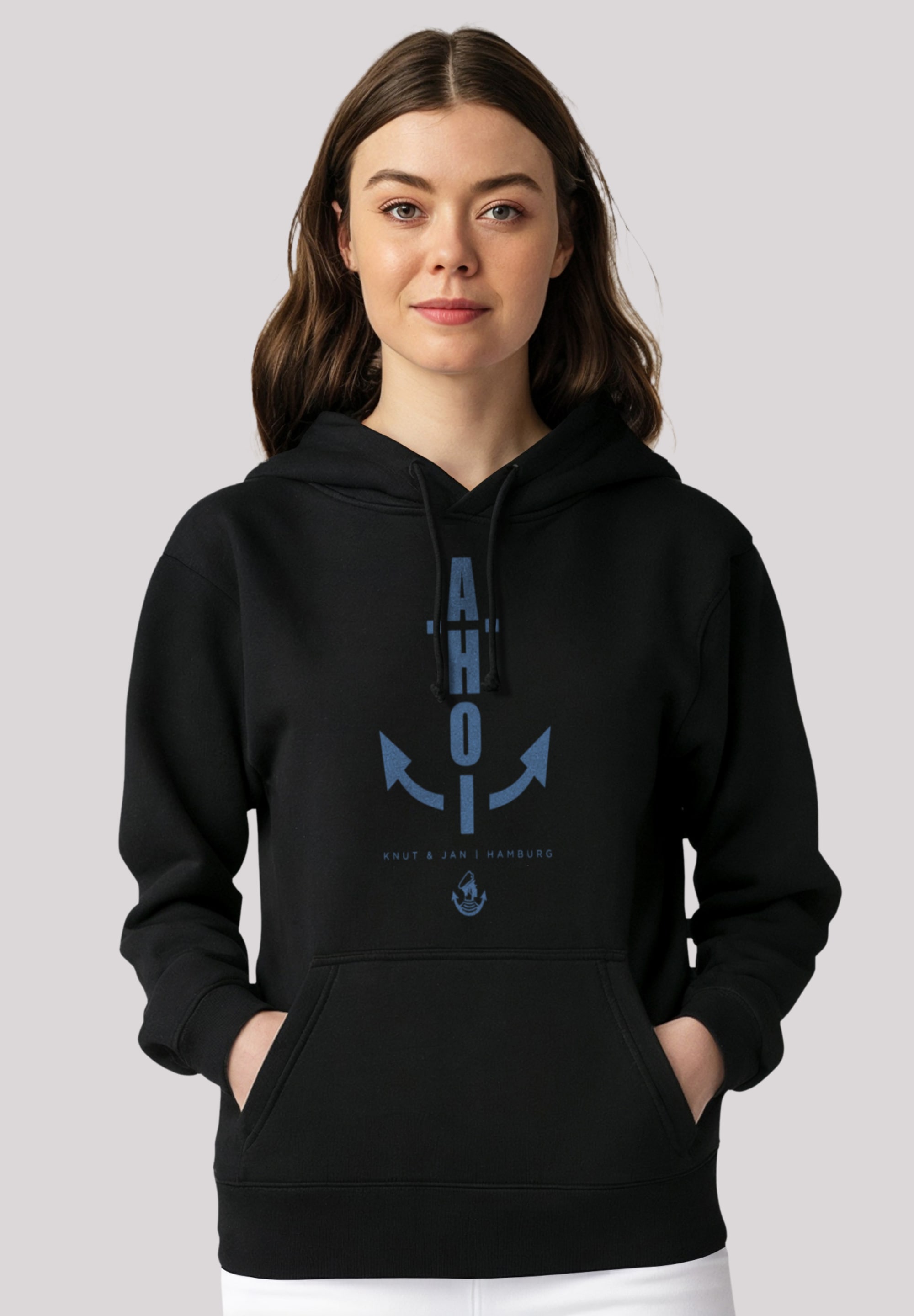 F4NT4STIC Kapuzenpullover "Ahoi Anker Blau Knut & Jan Hamburg", Premium Qua günstig online kaufen