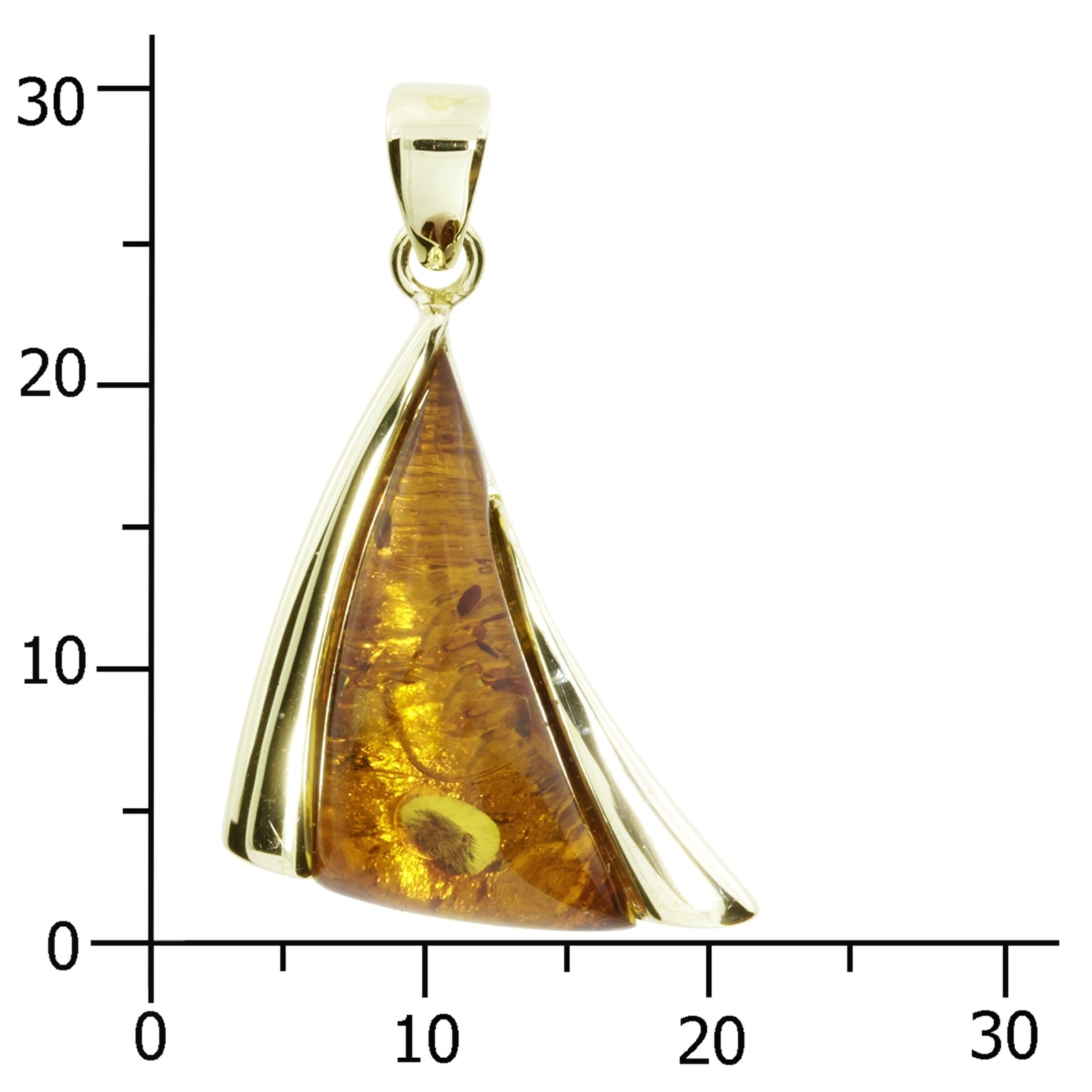 OSTSEE-SCHMUCK Kettenanhänger »- Imke 30 - Silber 925/000, vergoldet - Bernstein«