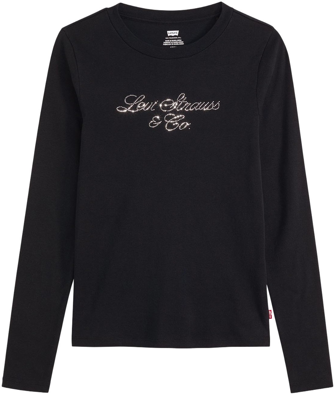 Levi's® Langarmshirt »GR ESSENTIAL LS T«, mit Glitzersteinen