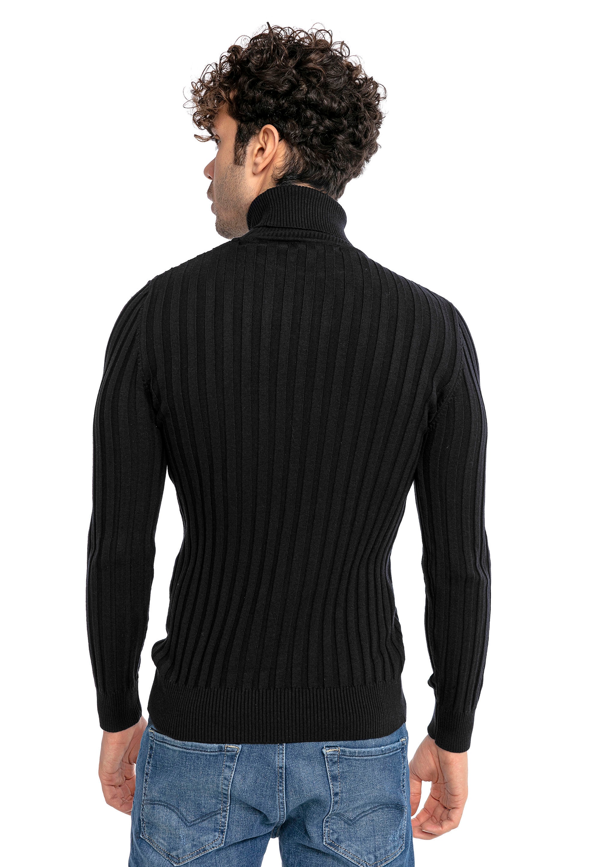 RedBridge Rollkragenpullover »Kiew«, mit gestreiftem Strickmuster