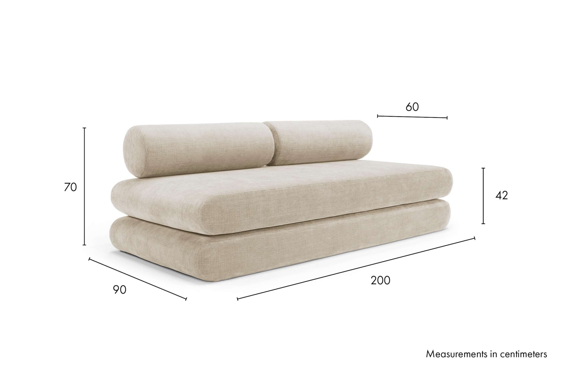 INNOVATION LIVING ™ Schlafsofa »Circlus Round Schlafsofa mit großzügiger Liegefläche« Abnehmbarer Bezug und Taschenfederkern für hohen Komfort