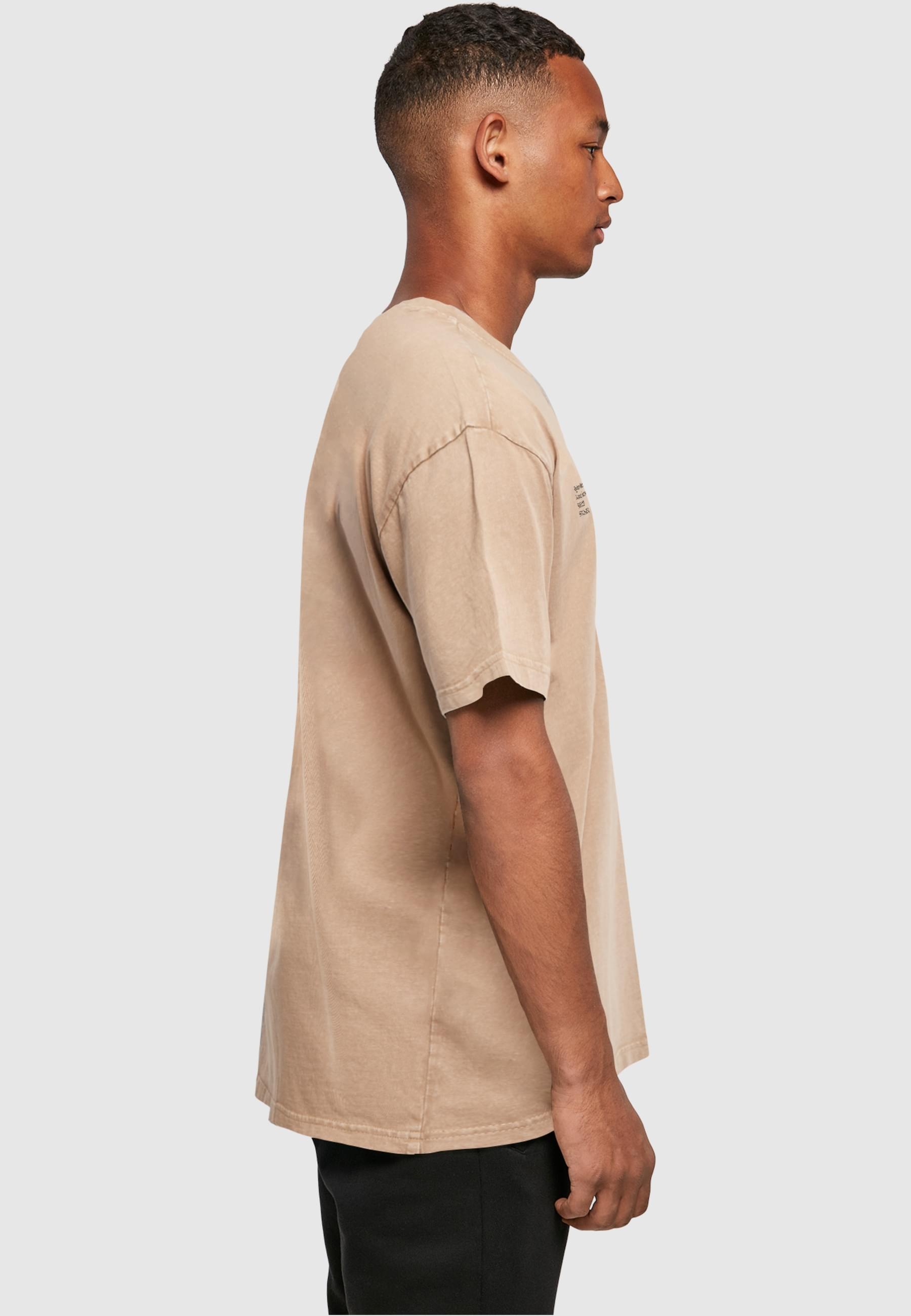 Merchcode T-Shirt »Merchcode Herren Life Acid Washed Oversized Tee«, (1 tlg.)