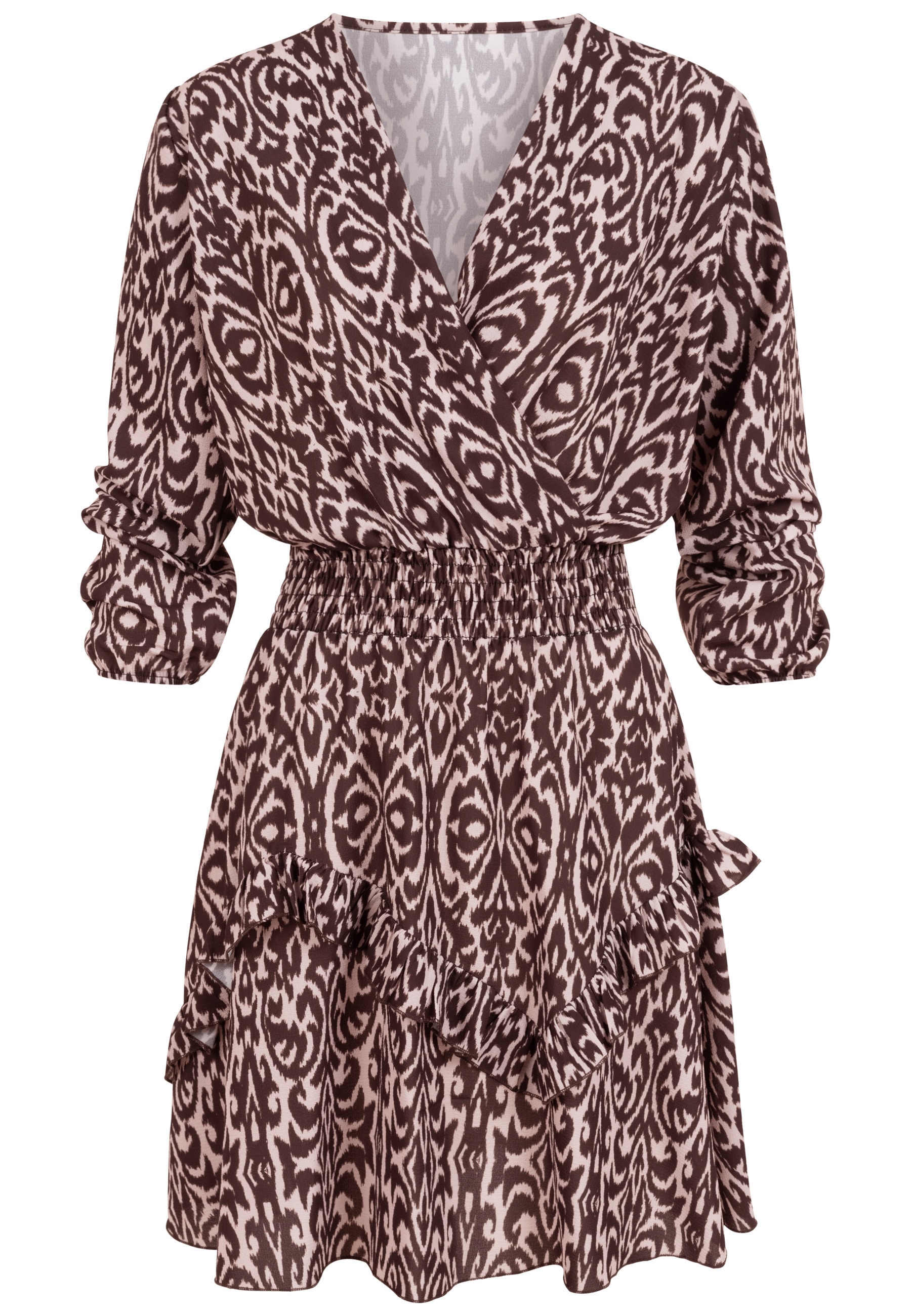 CLOUD 5IVE A-Linien-Kleid "CLOUD 5IVE Longsleeve Dress with abstract print" 1 tlg.