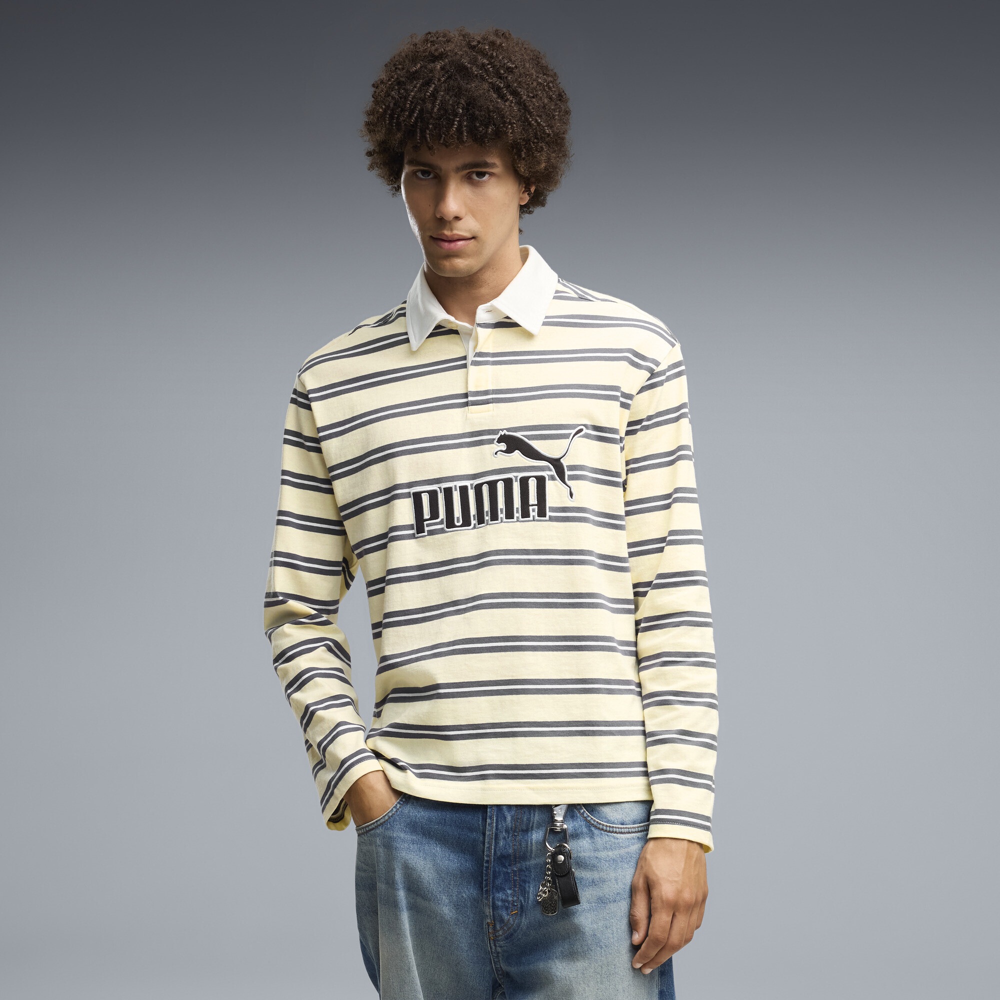 PUMA Poloshirt »Essentials Elevated No. 1 Relaxed Rugbypolo Herren«