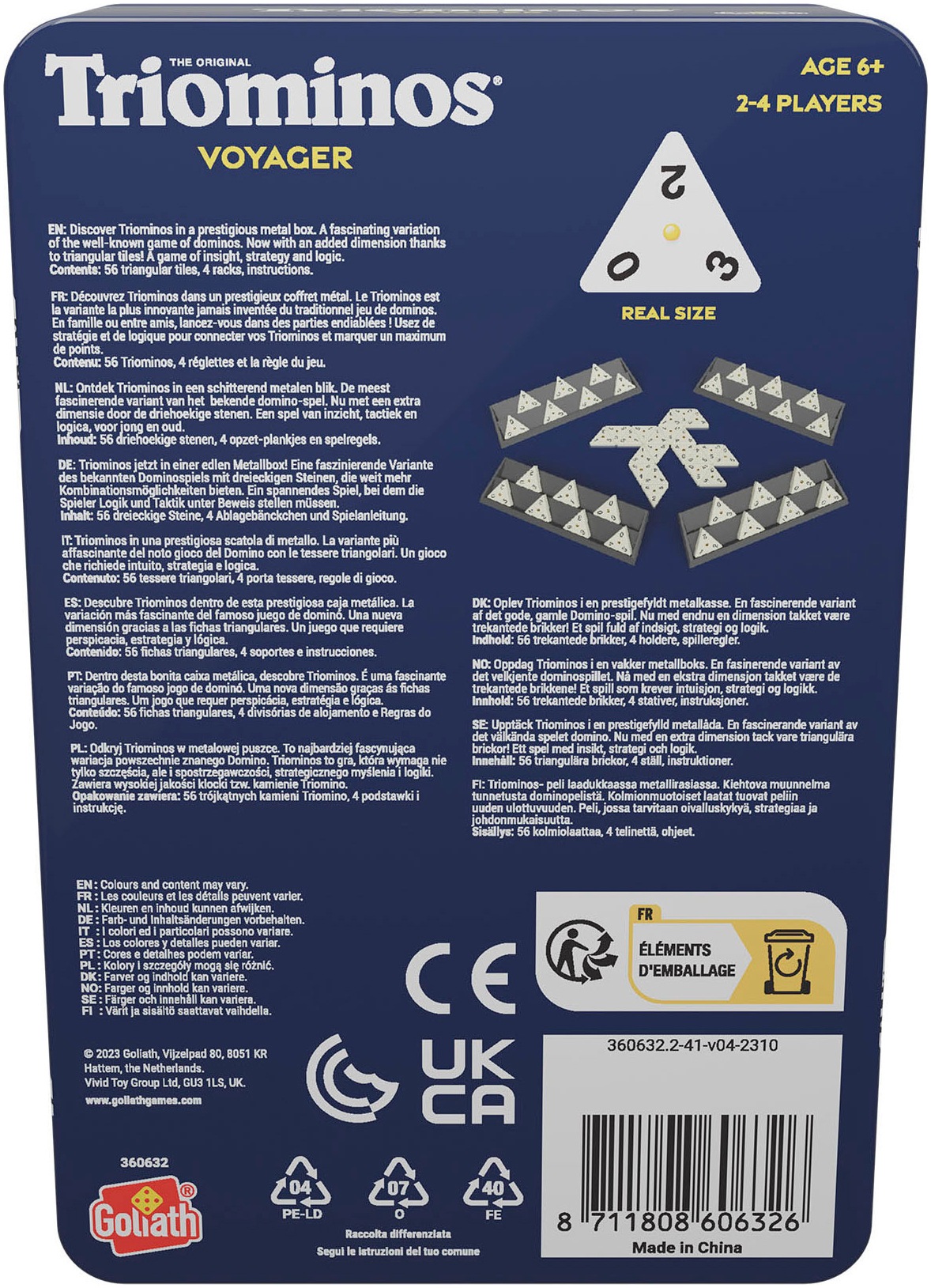 Goliath® Spiel »Triominos Tour Edition«